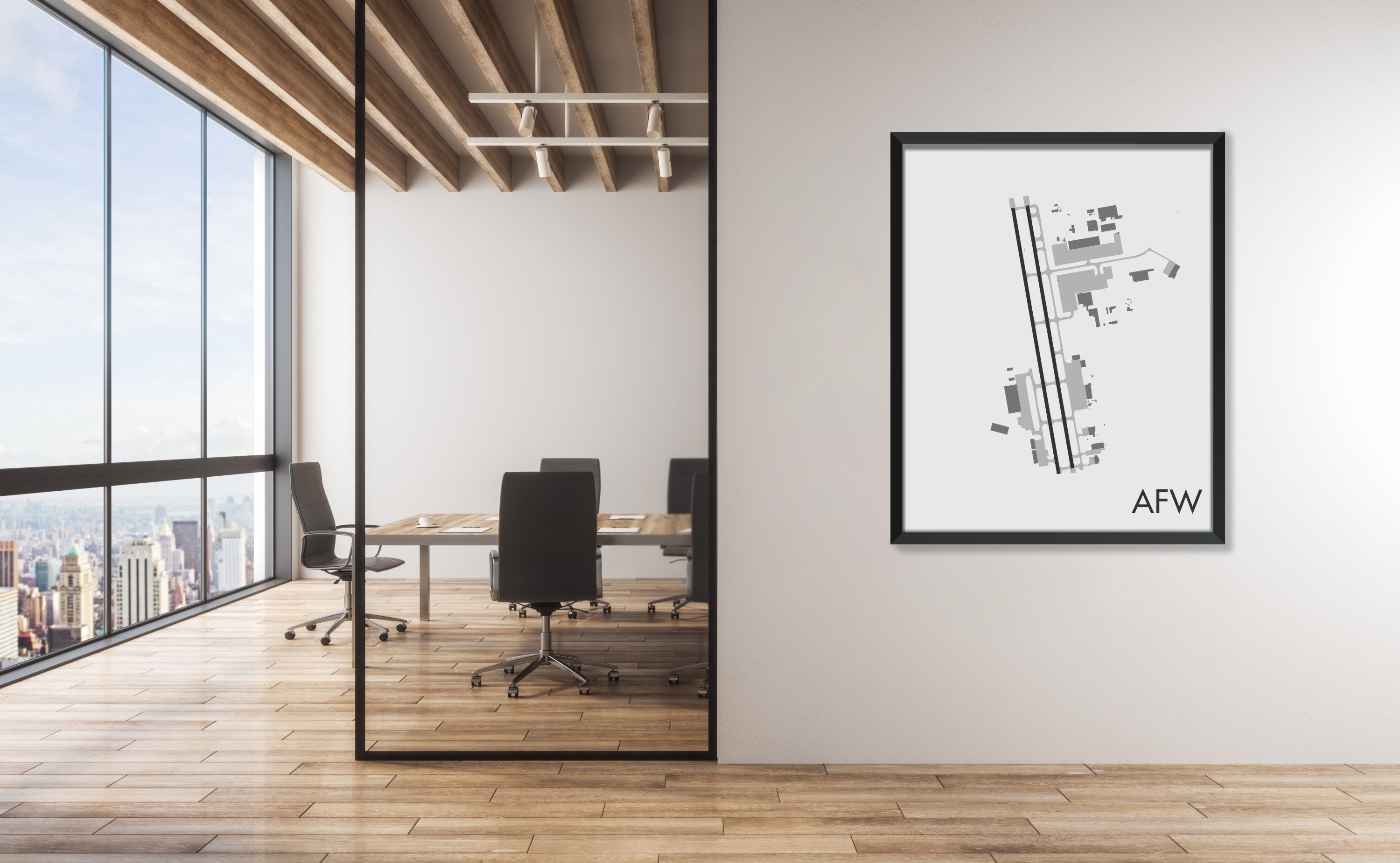 Fort Worth Alliance Airport Art Print, AFW