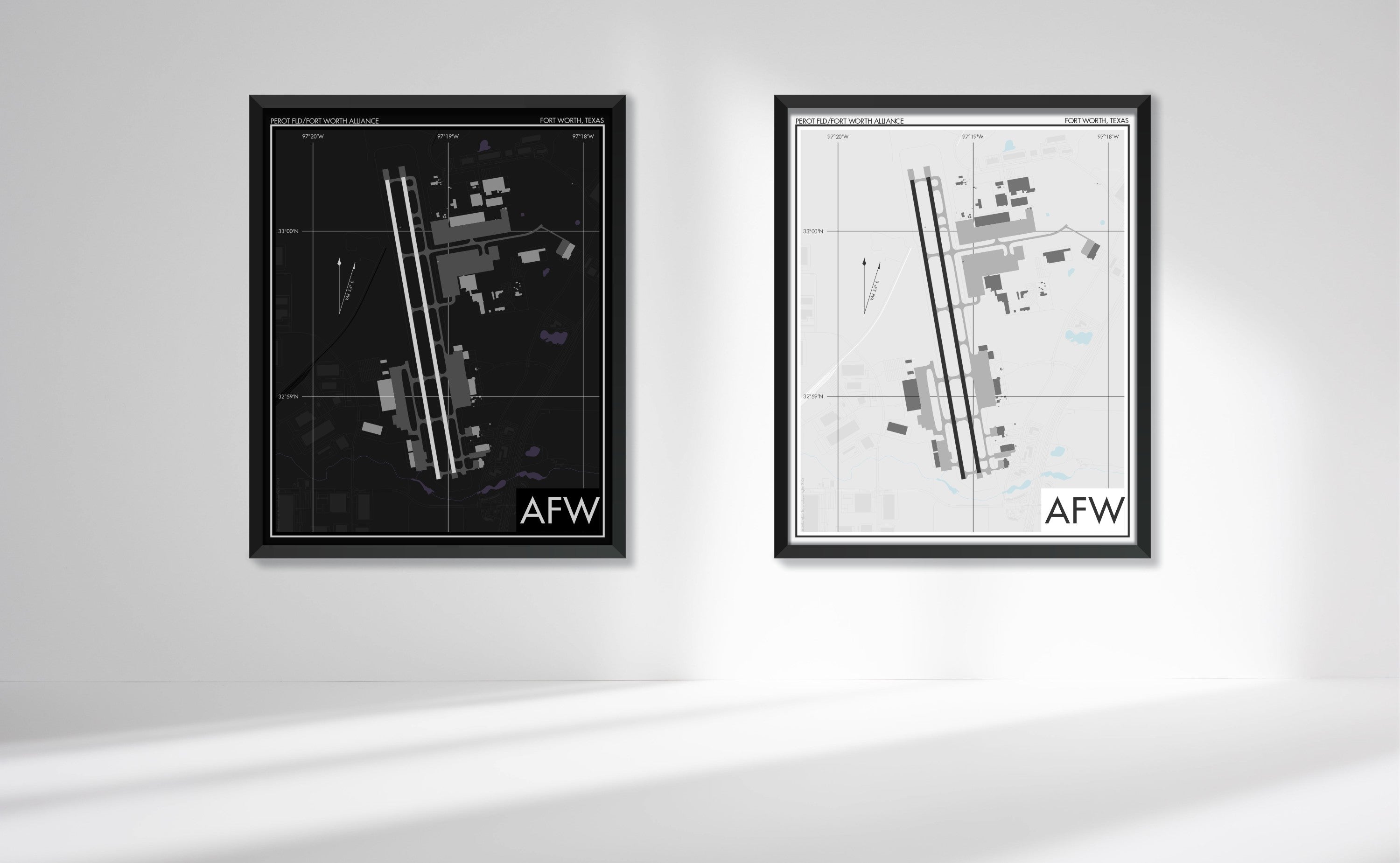 Fort Worth Alliance Airport Art Print, AFW