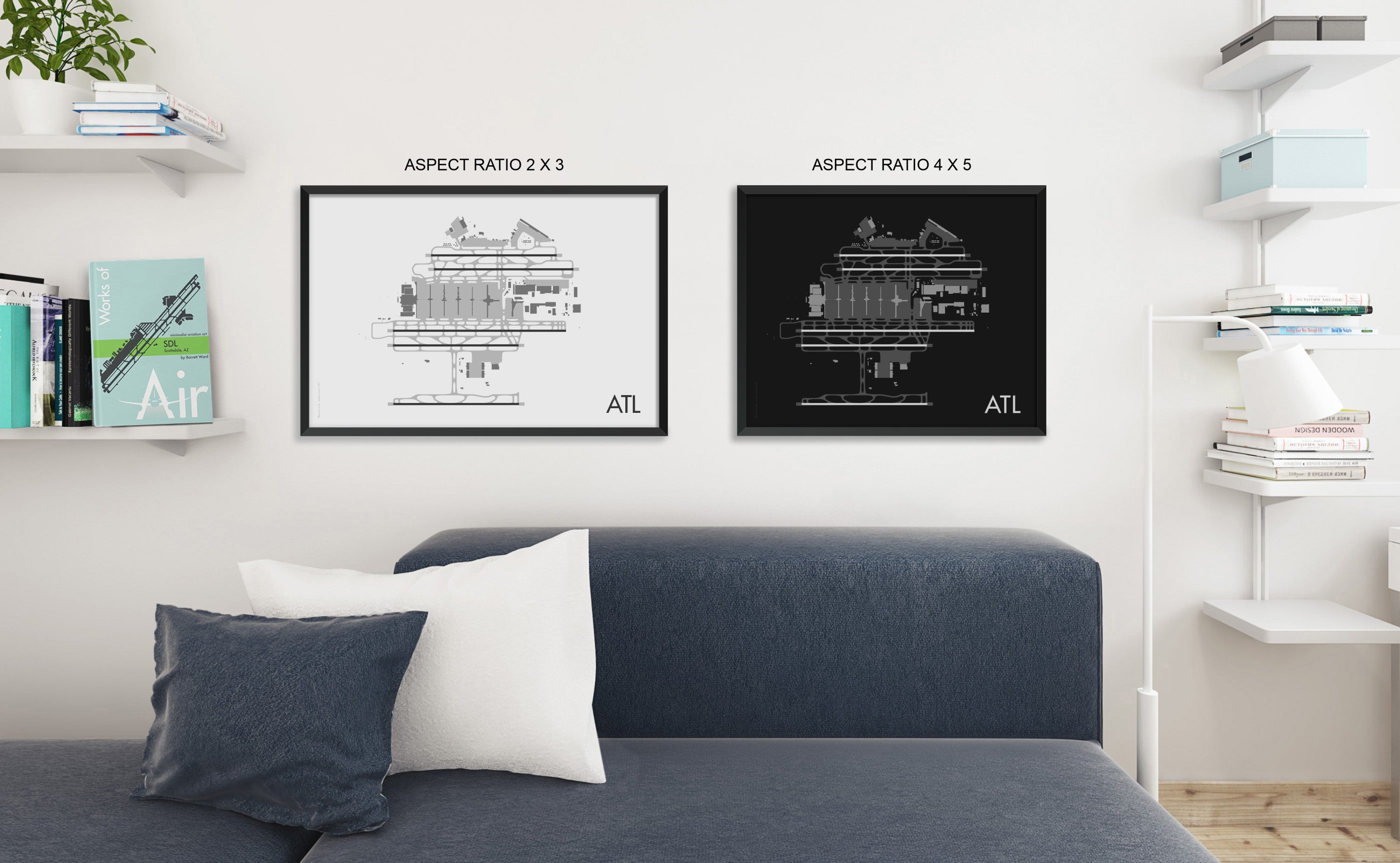 Hartsfield Jackson Atlanta International Airport Art Print, ATL