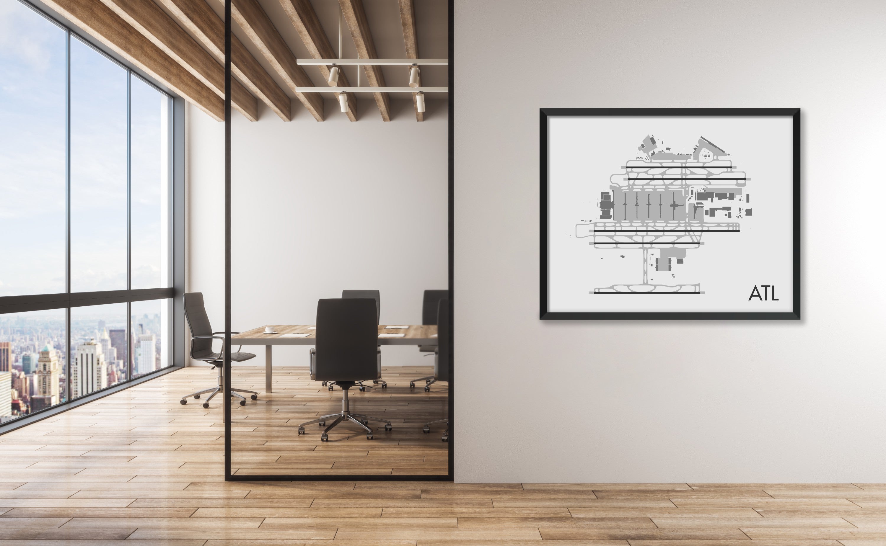 Hartsfield Jackson Atlanta International Airport Art Print, ATL