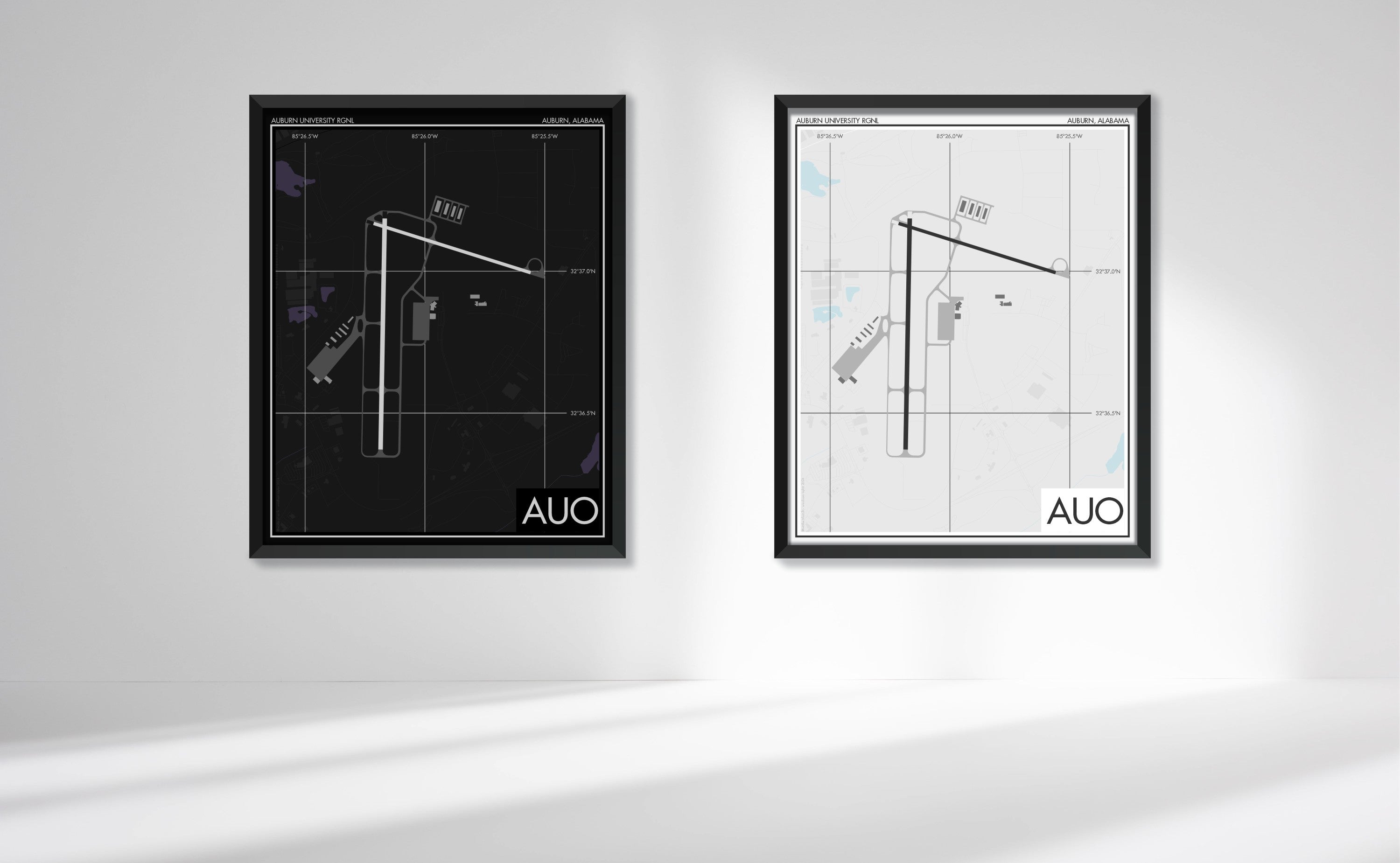 Auburn University Regional Airport Art Print (AUO)