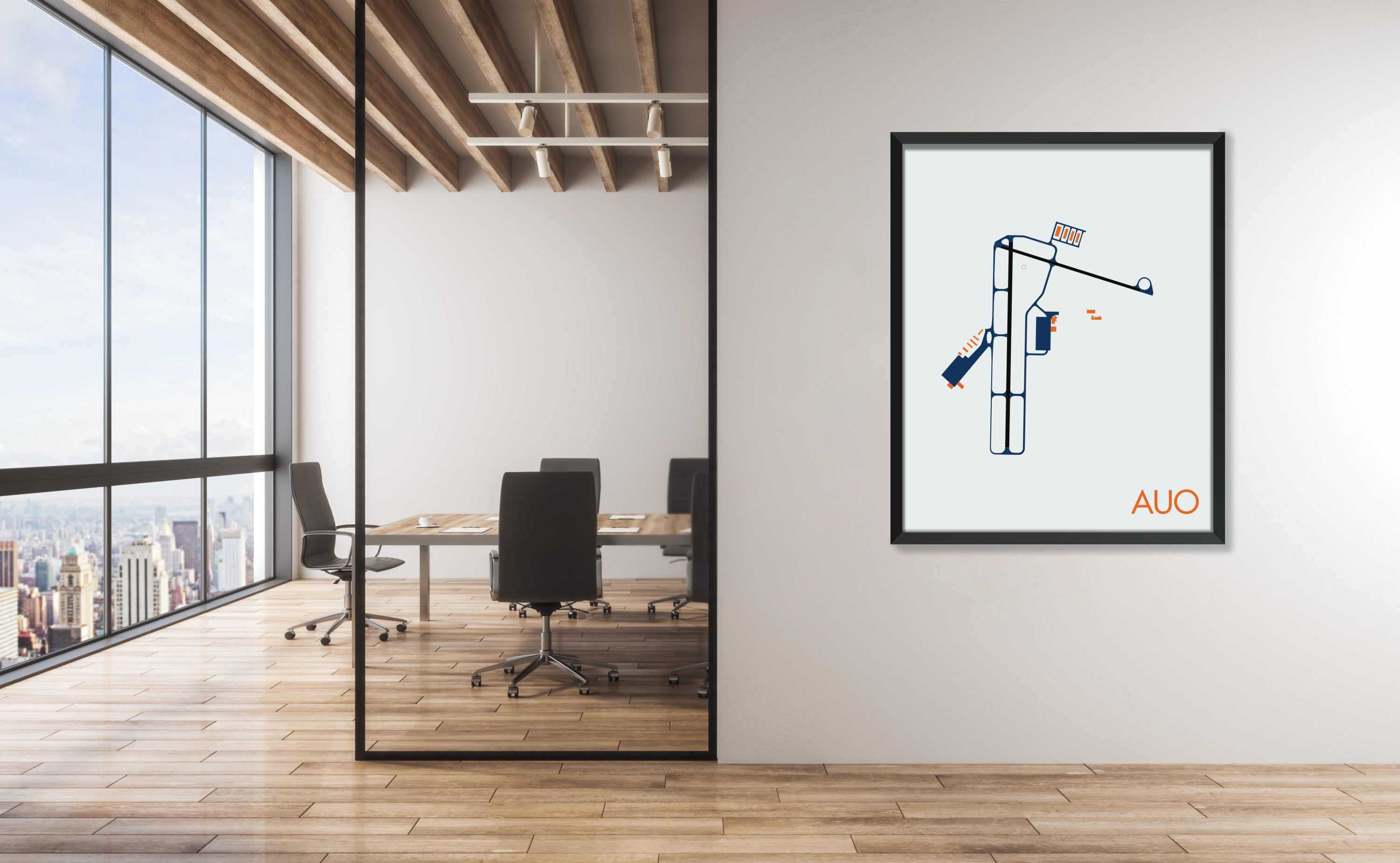 Auburn University Regional Airport Art Print (AUO)