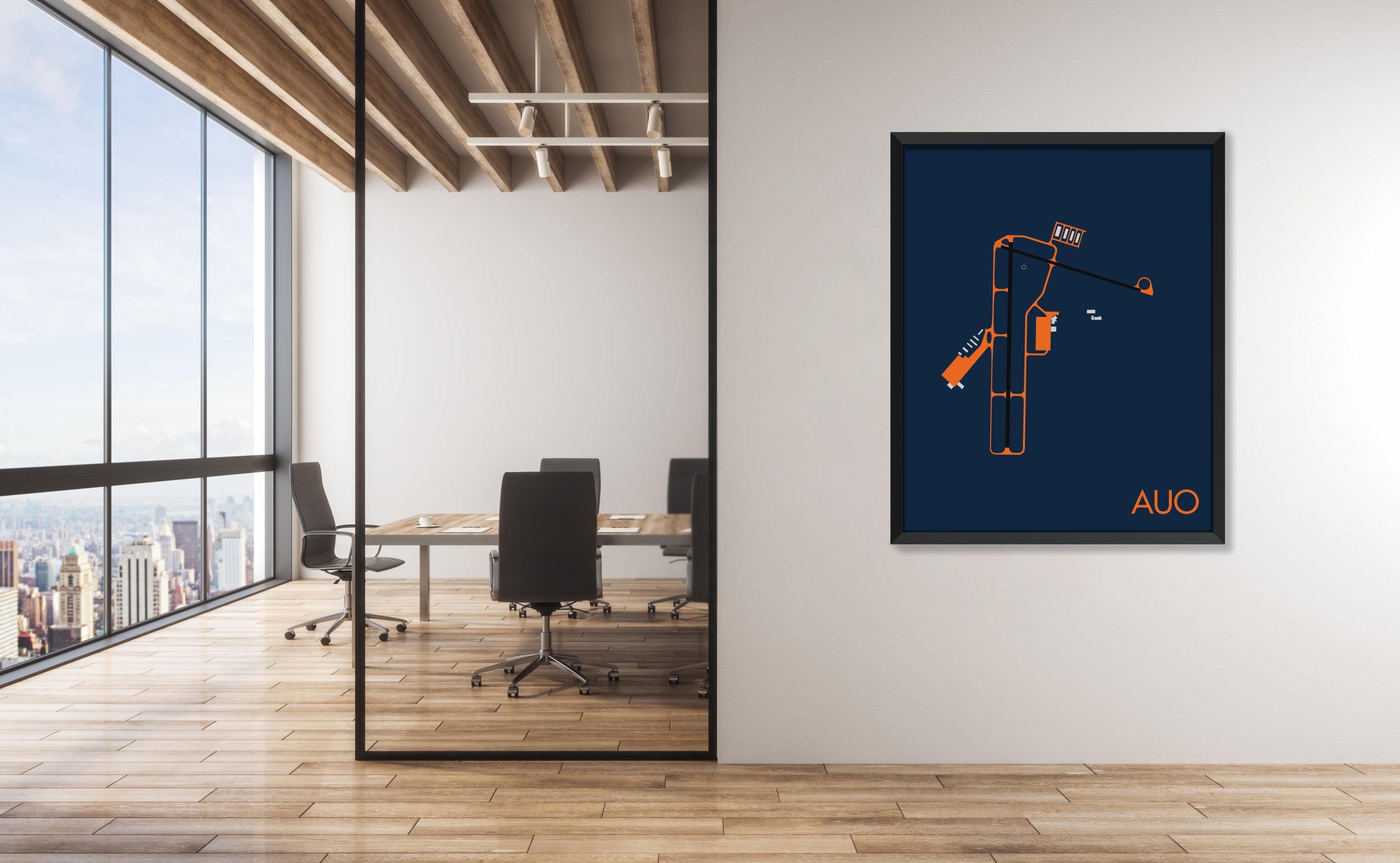 Auburn University Regional Airport Art Print (AUO)