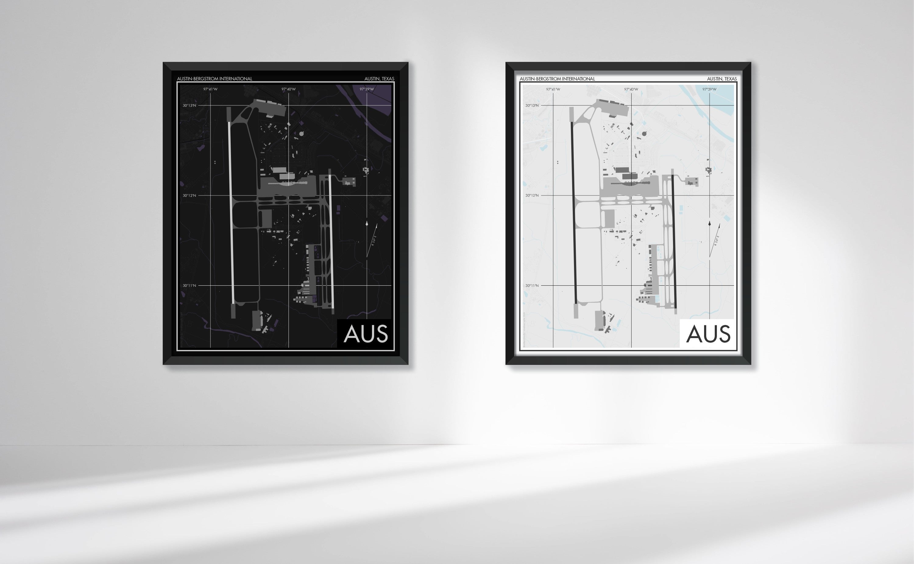 Austin–Bergstrom International Airport Art Print, AUS