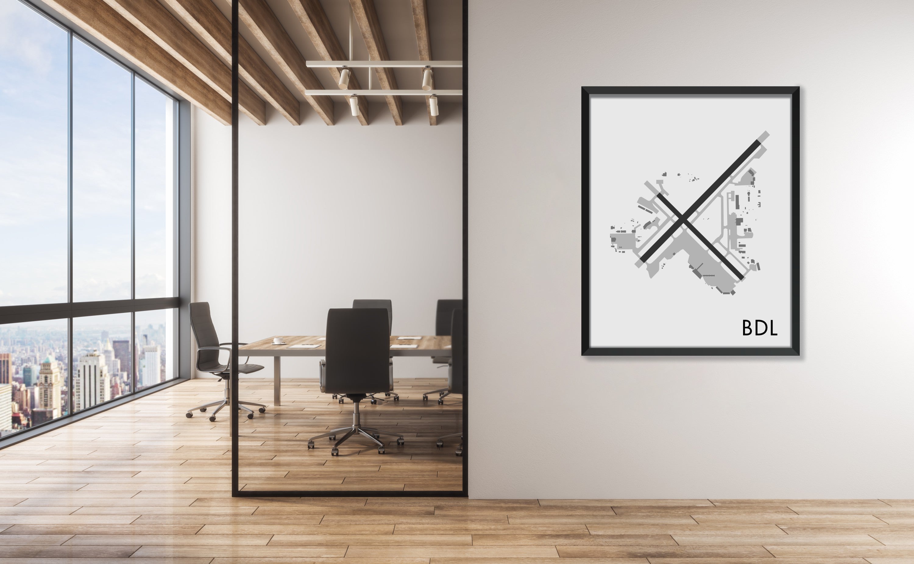 Bradley International Airport (BDL) Art Print