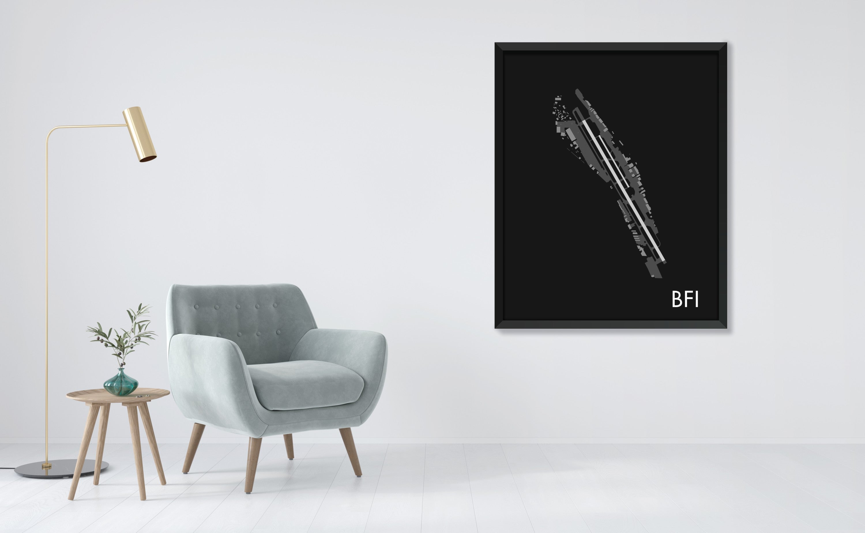 Boeing Field Airport (BFI) Art Print