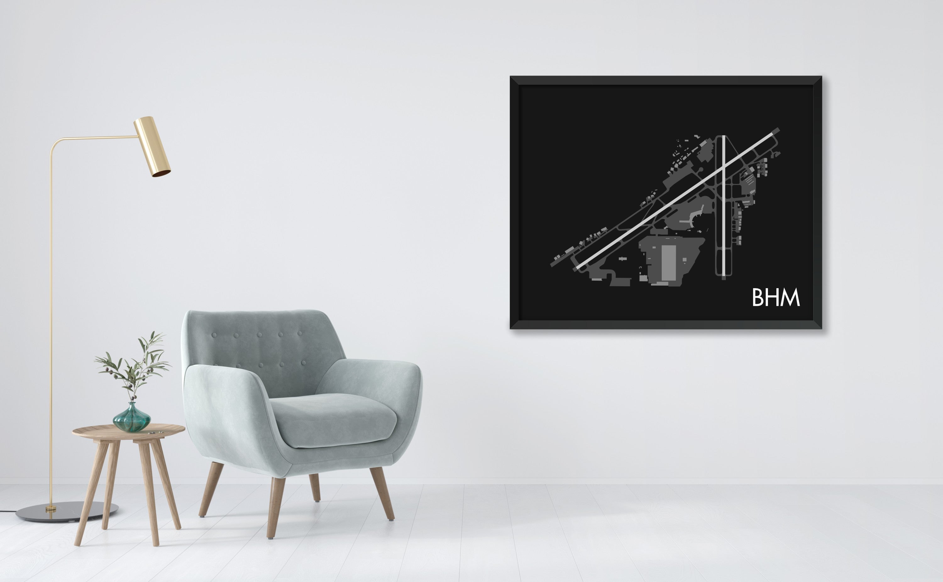 Birmingham-Shuttlesworth International Airport (BHM) Art Print
