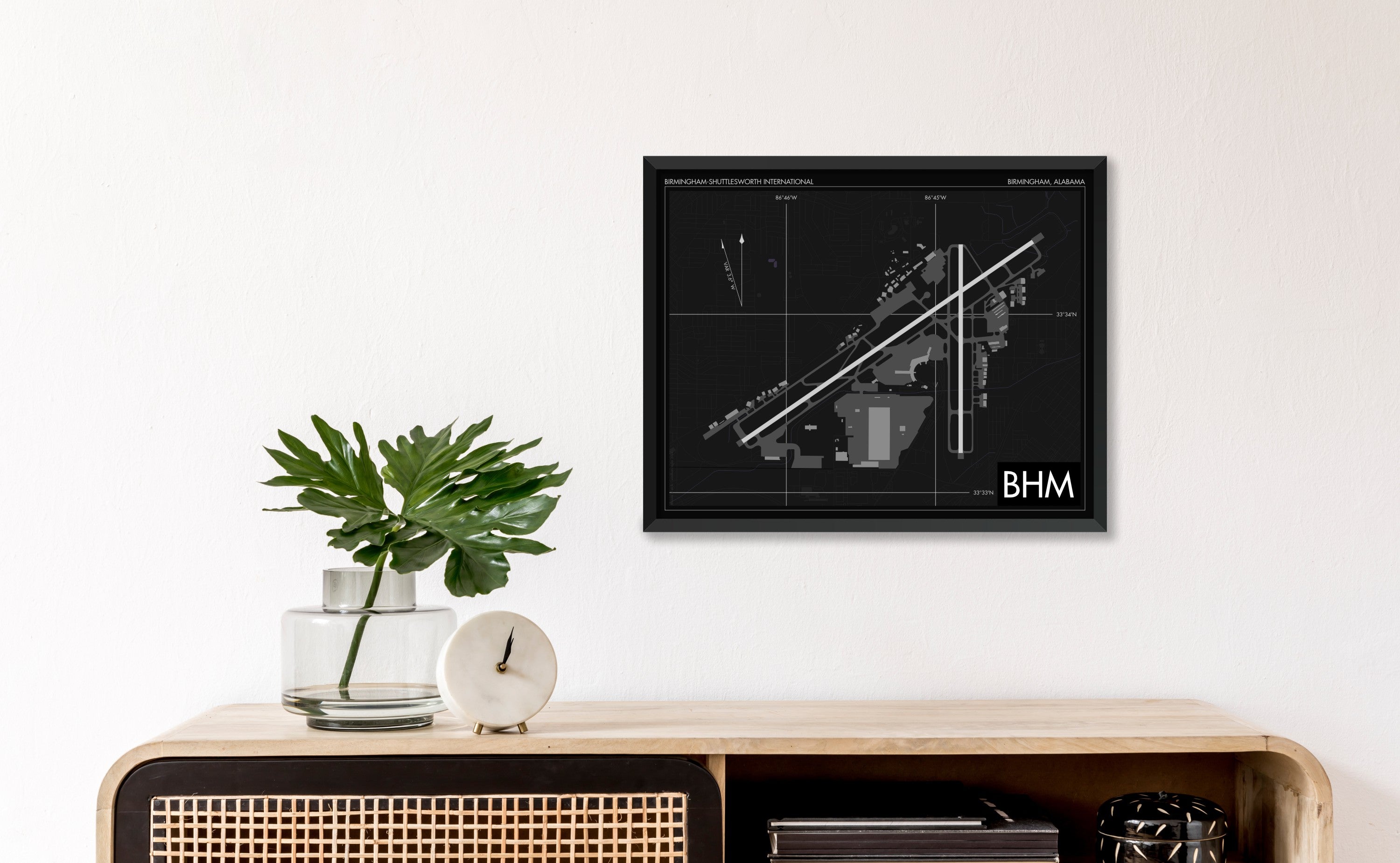 Birmingham-Shuttlesworth International Airport (BHM) Art Print