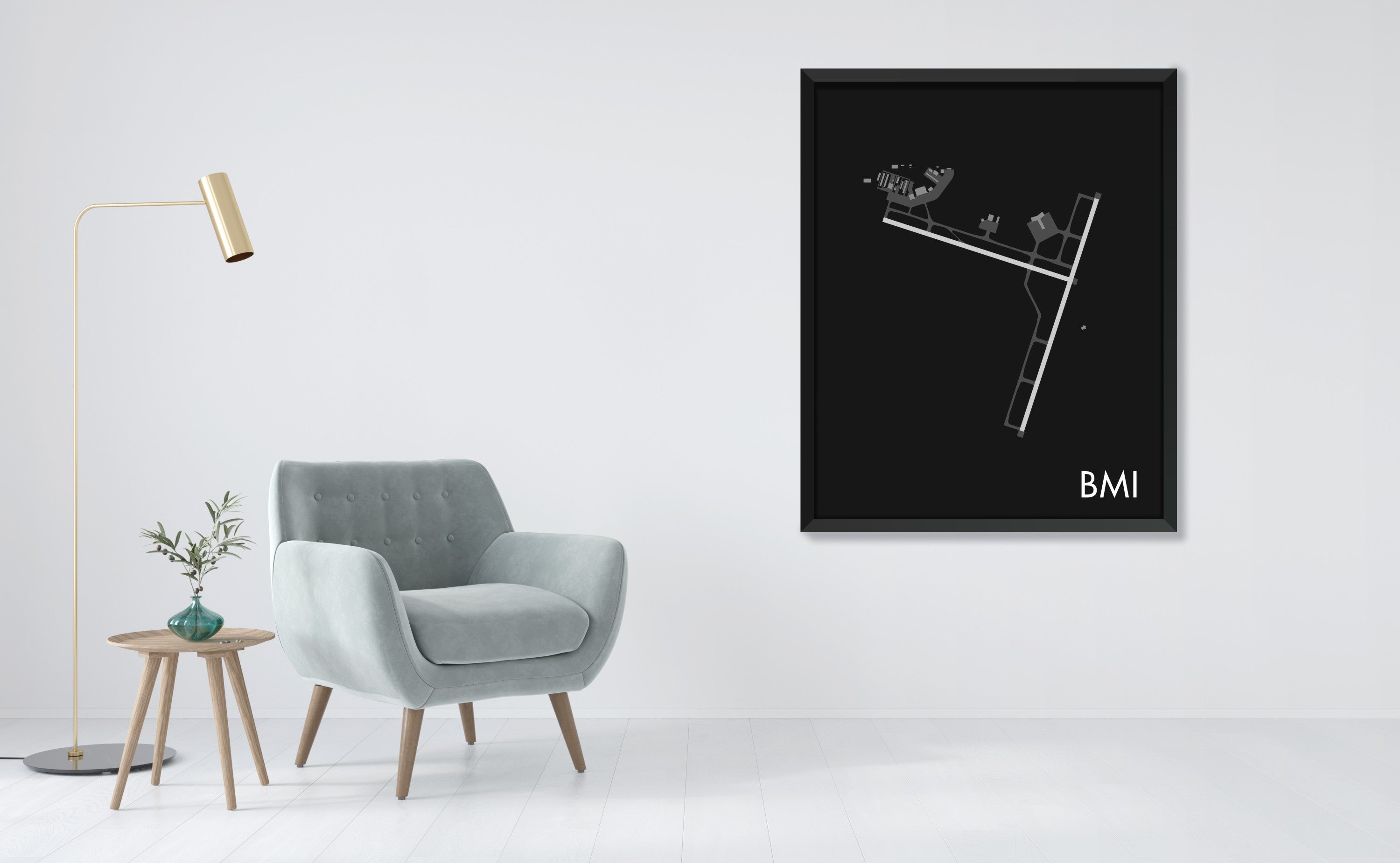 Central Illinois Regional Airport at Bloomington-Normal Airport (BMI) Art Print
