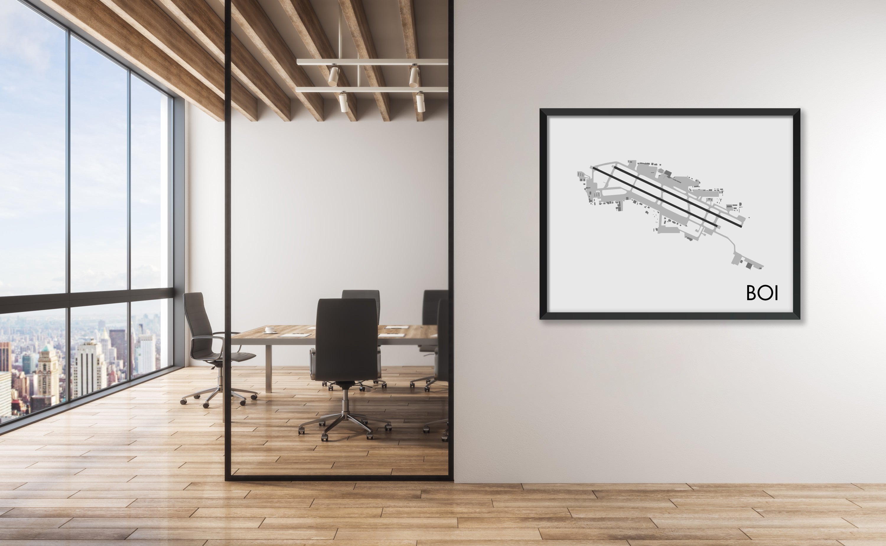 Boise Airport (BOI) Art Print