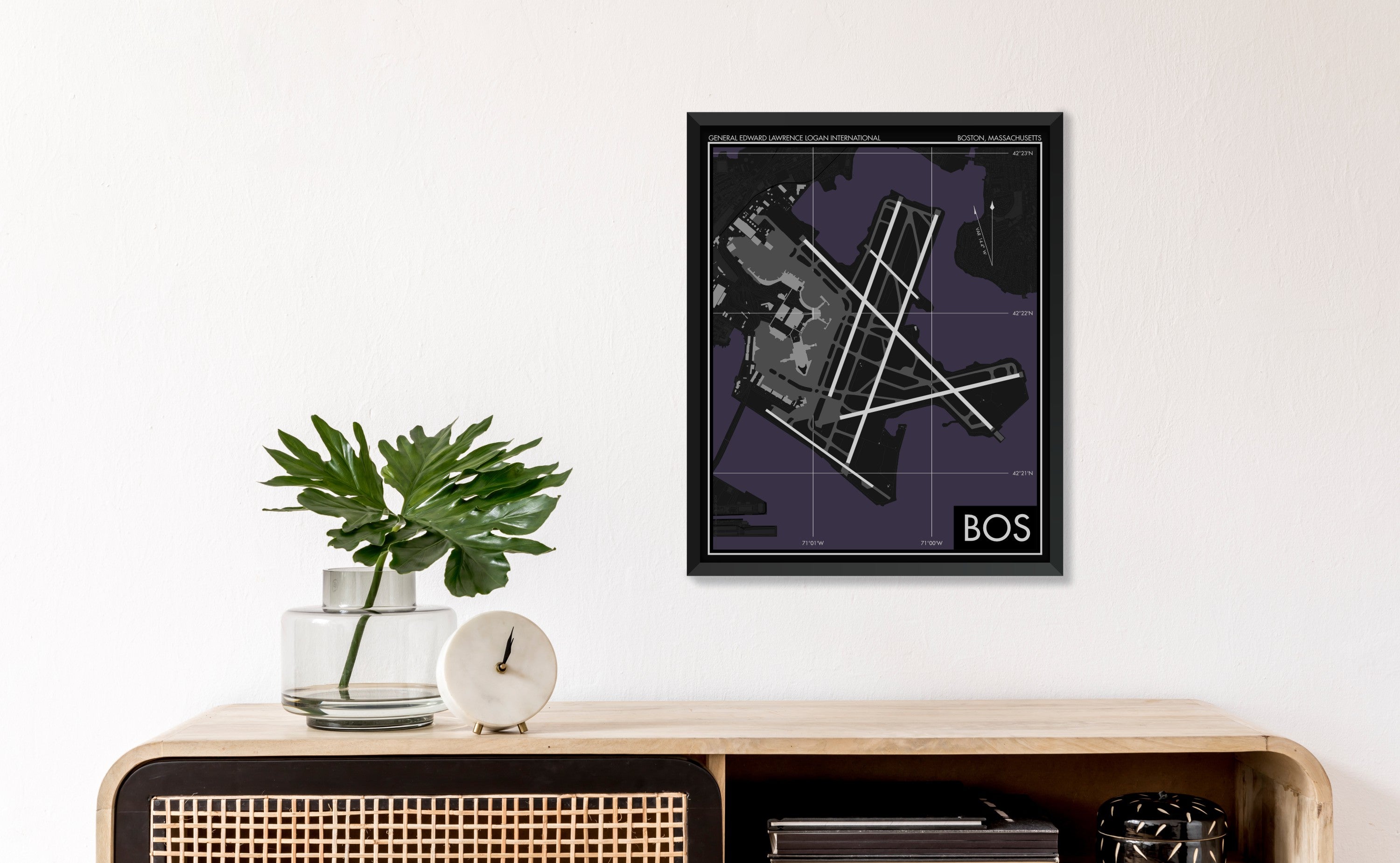 Boston Logan International Airport (BOS) Art Print