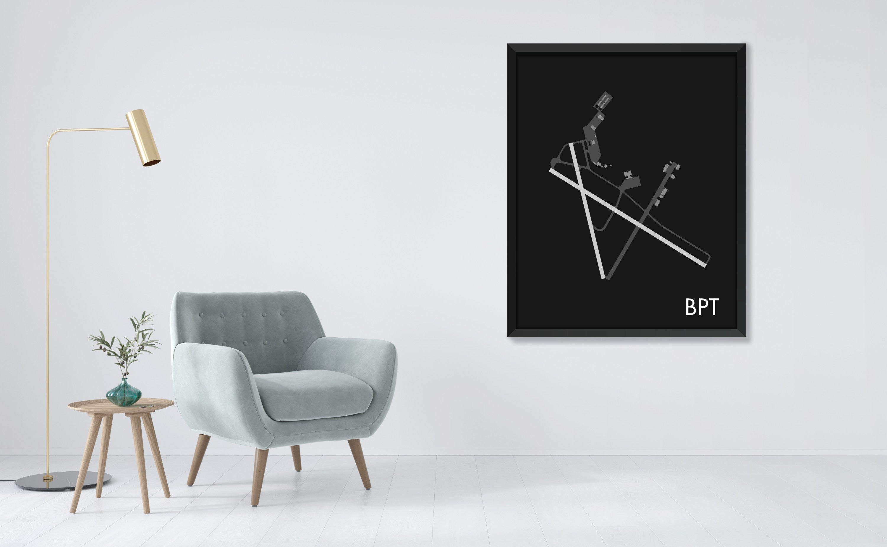Jack Brooks Regional Airport (BPT) Art Print