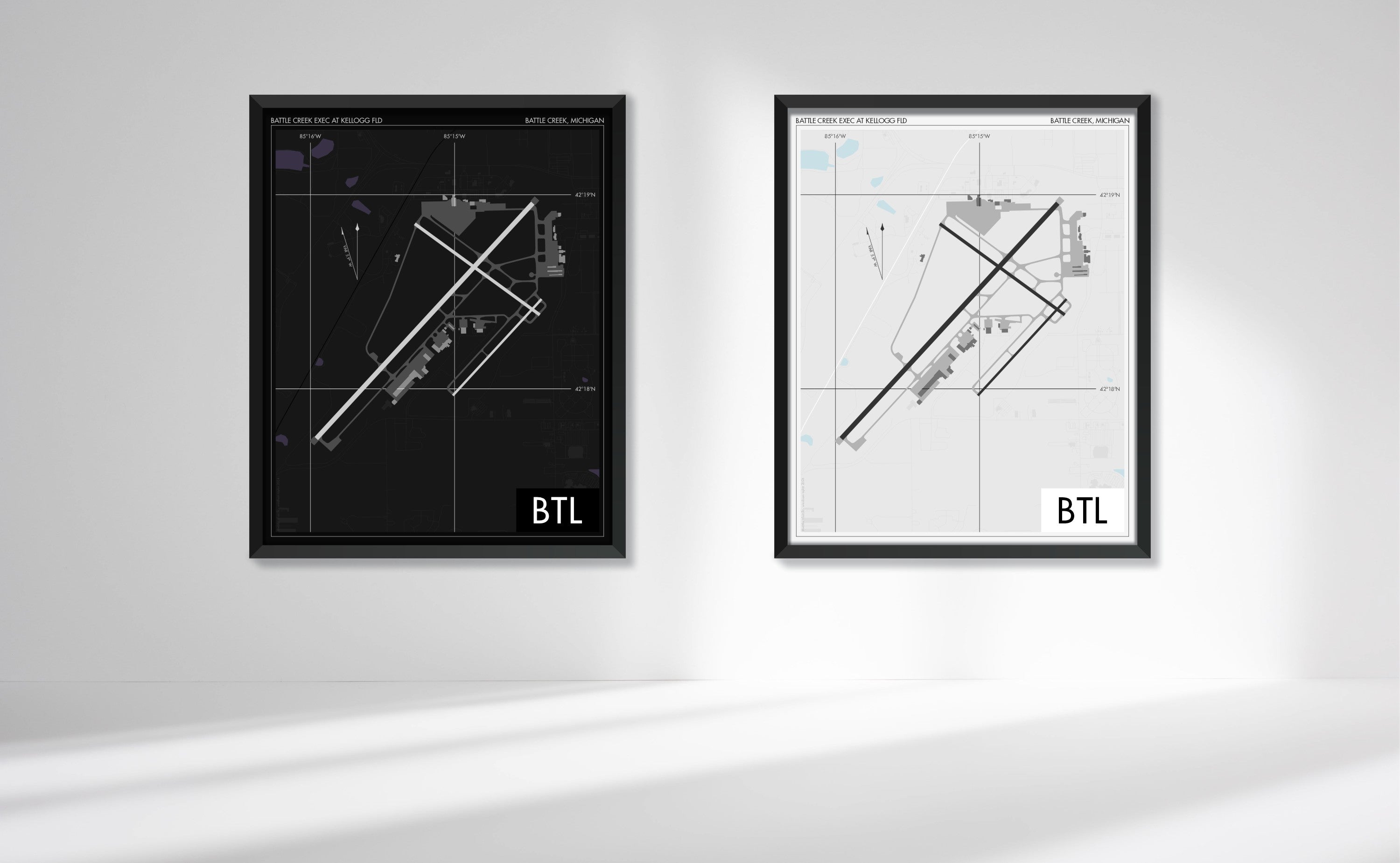 Battle Creek Executive Airport at Kellogg Field (BTL) Art Print