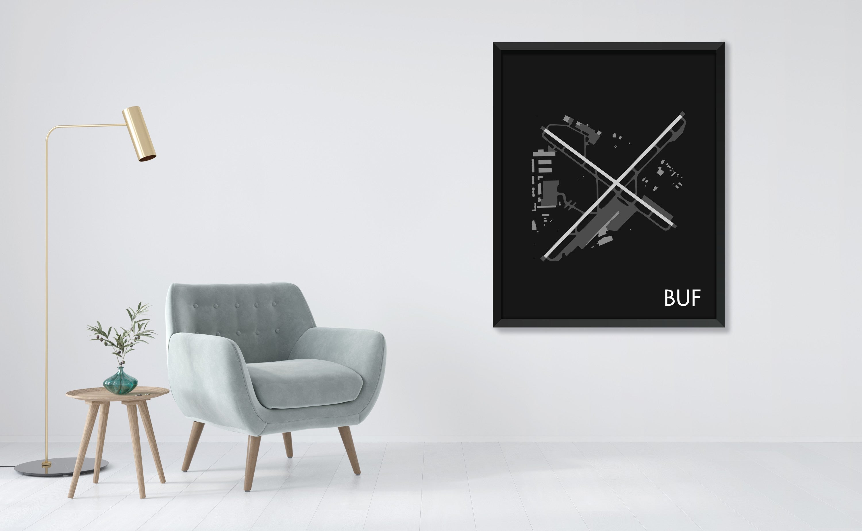 Buffalo Niagara International Airport (BUF) Art Print