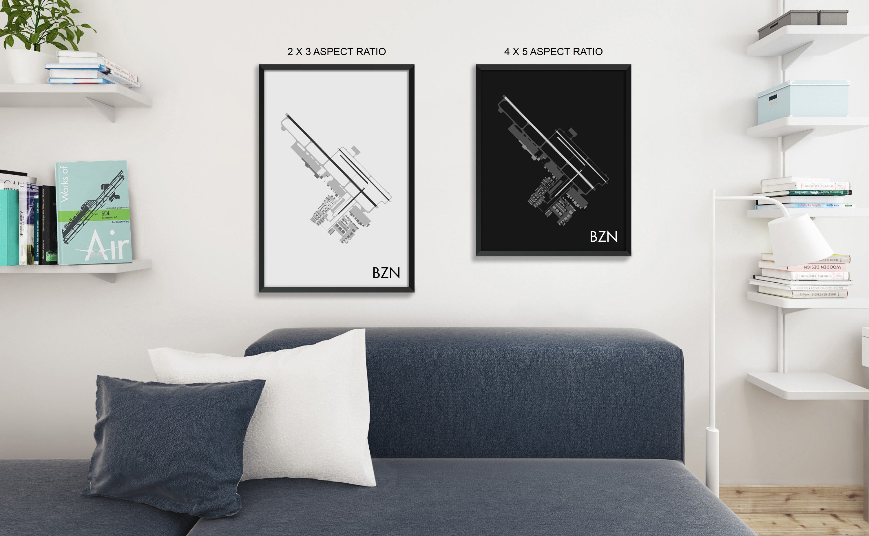 Bozeman Yellowstone International Airport (BZN) Art Print