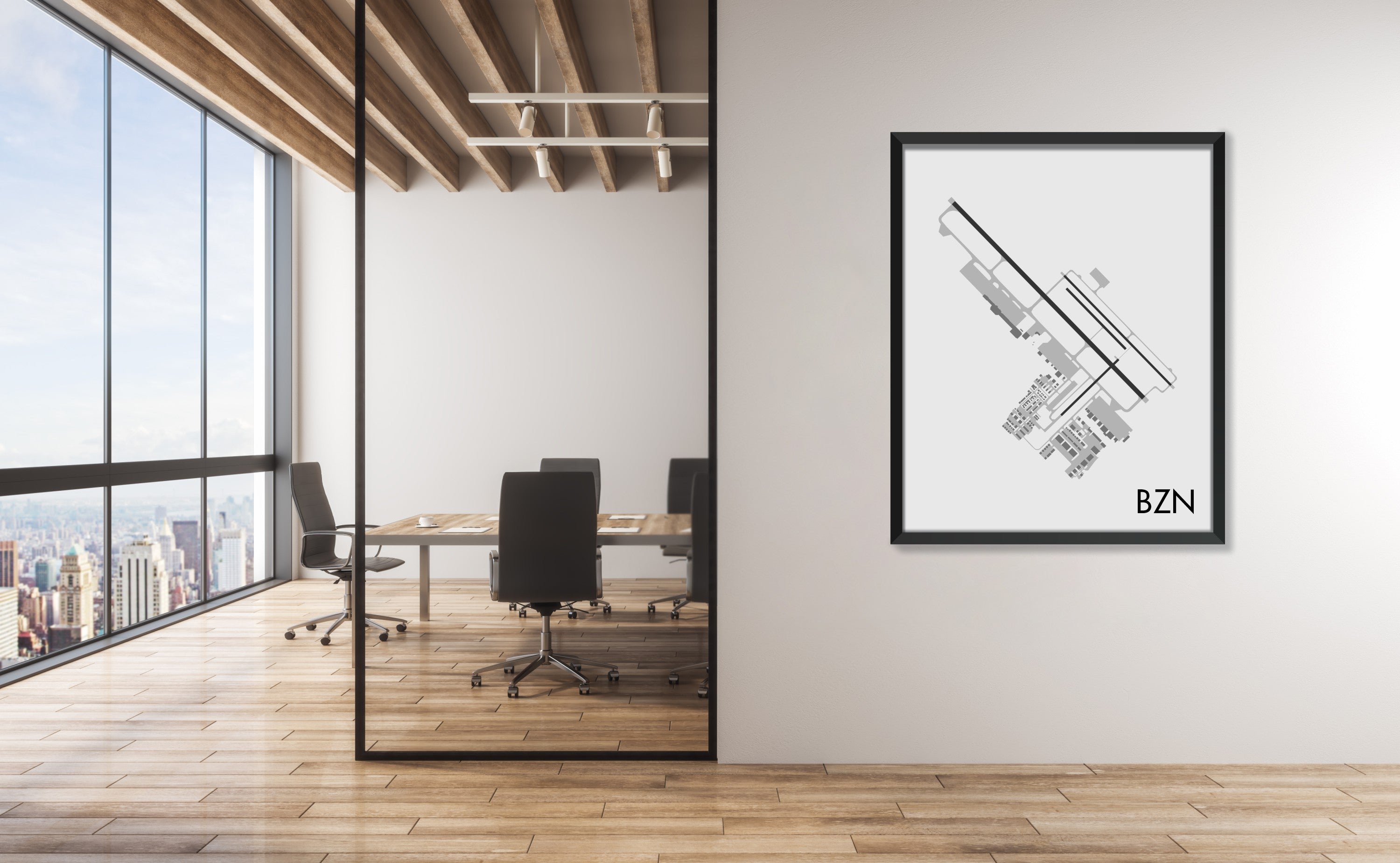 Bozeman Yellowstone International Airport (BZN) Art Print