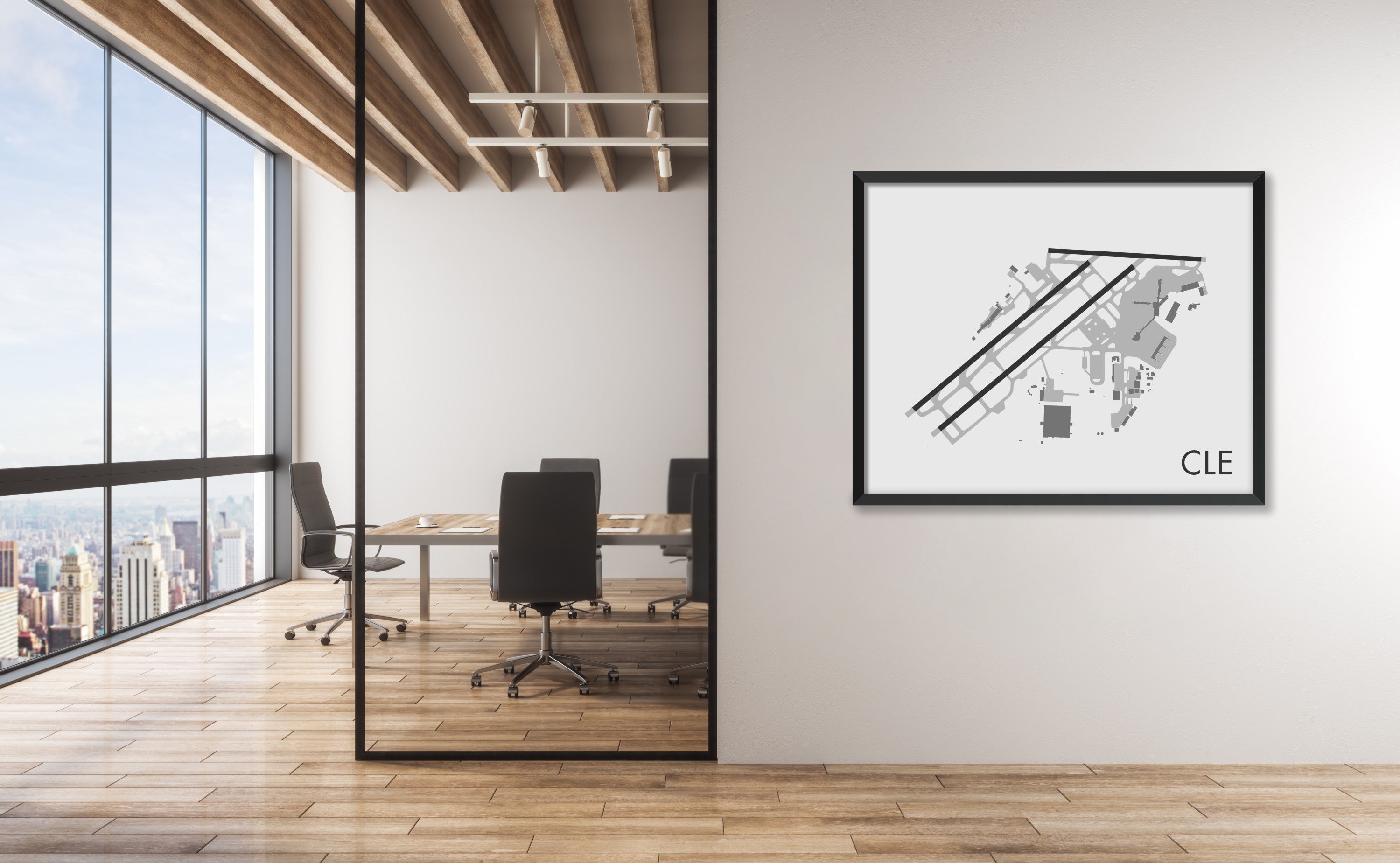 Cleveland Hopkins International Airport (CLE) Art Print