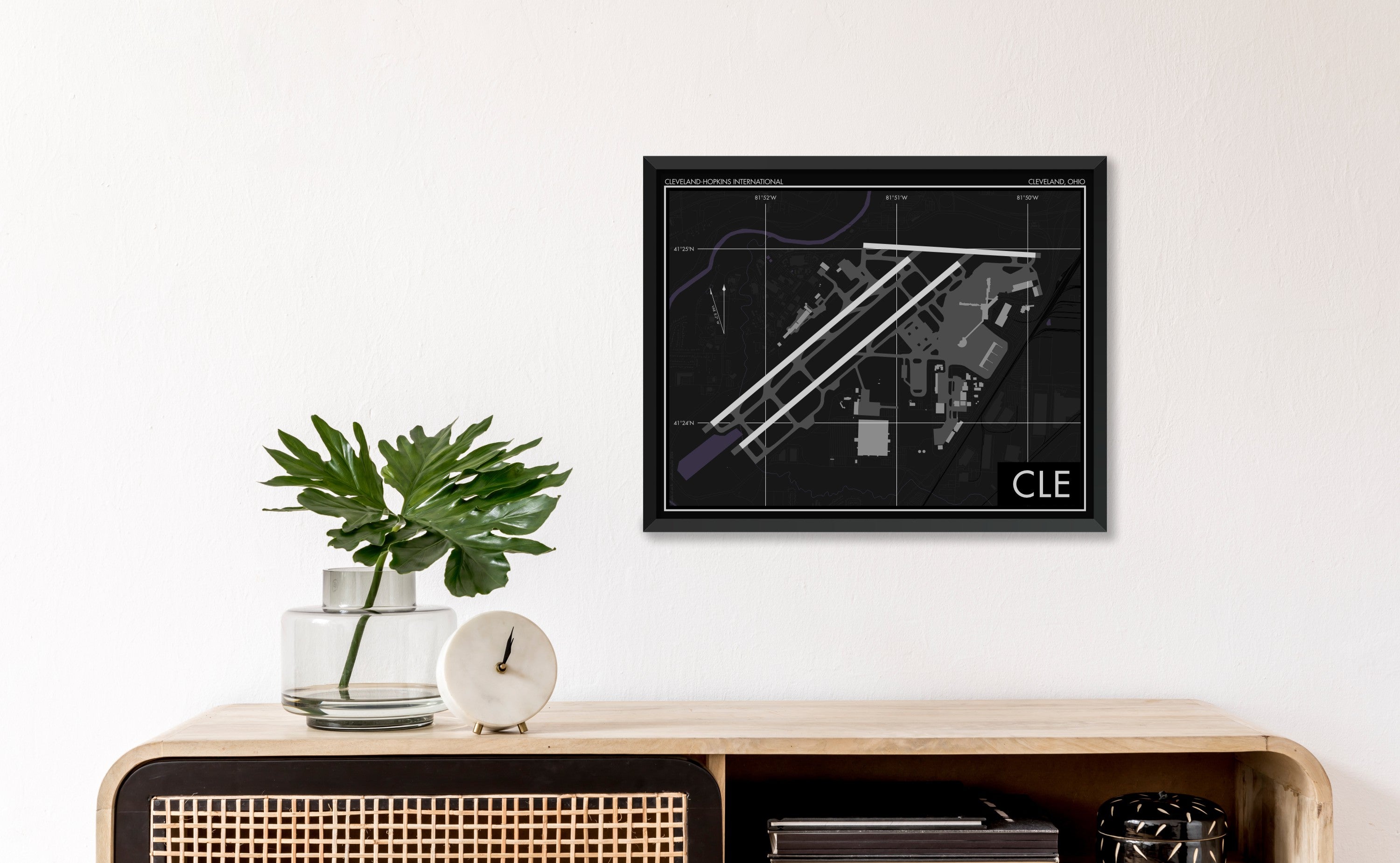 Cleveland Hopkins International Airport (CLE) Art Print