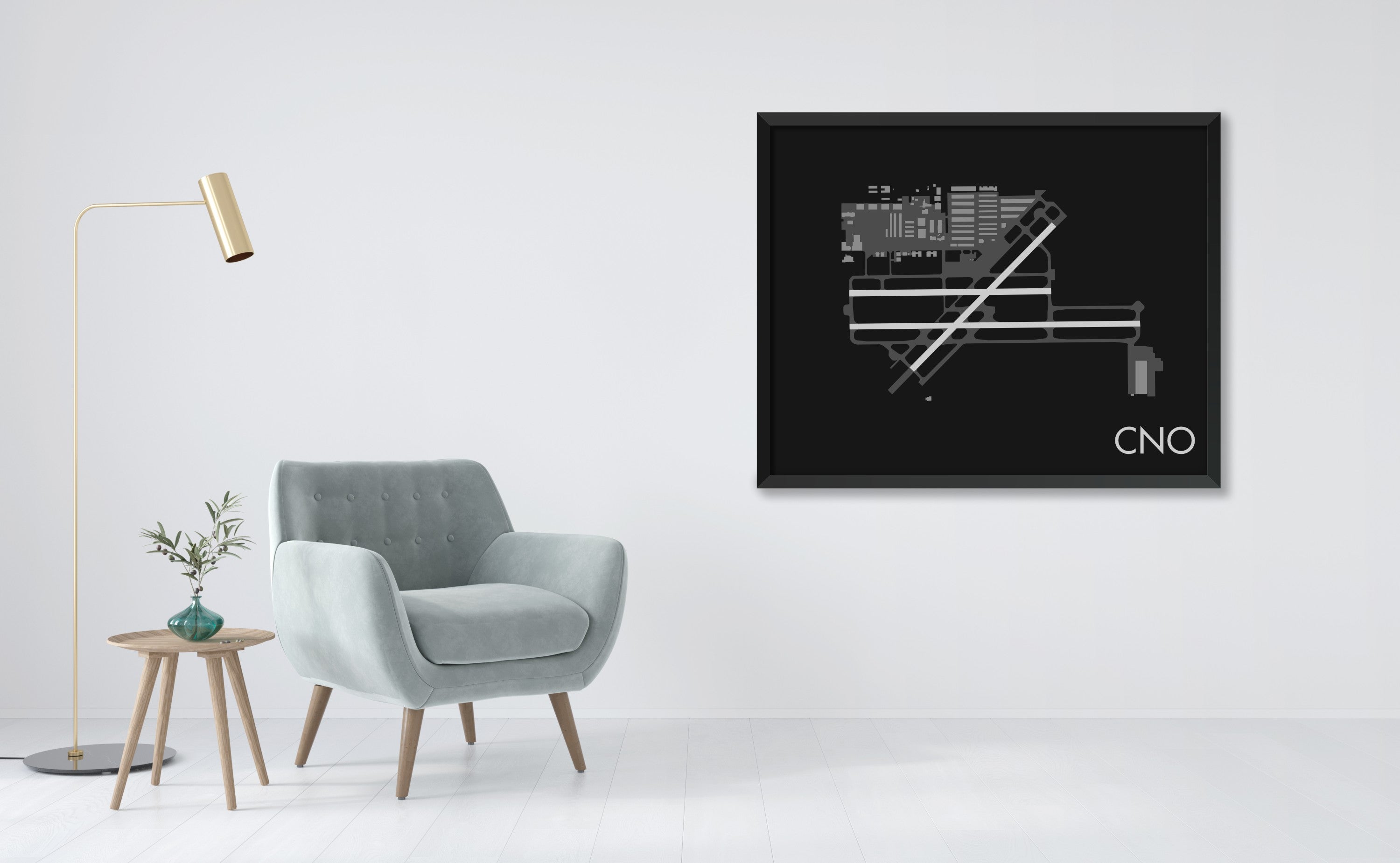 Chino Airport (CNO) Airport Art Print