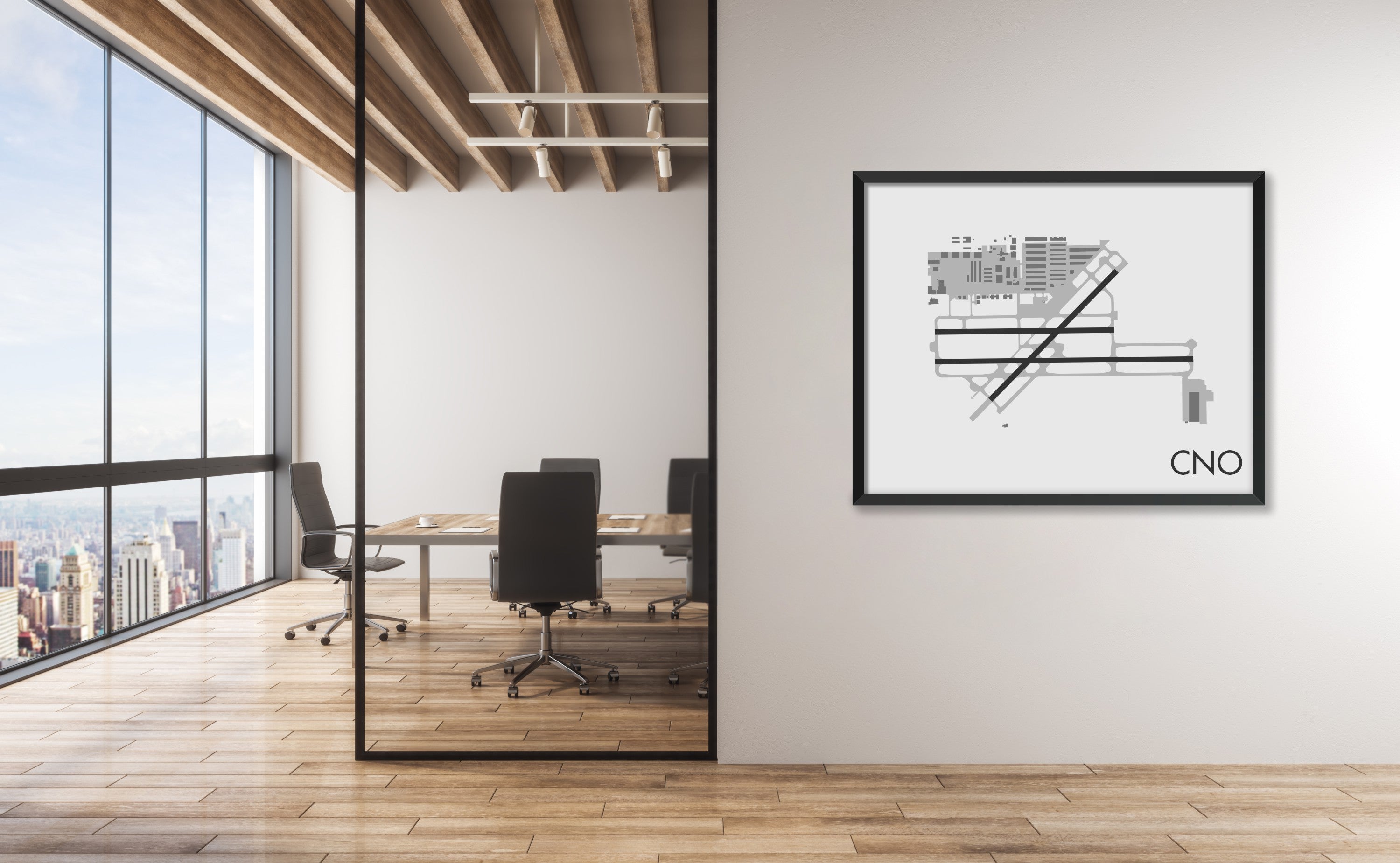 Chino Airport (CNO) Airport Art Print