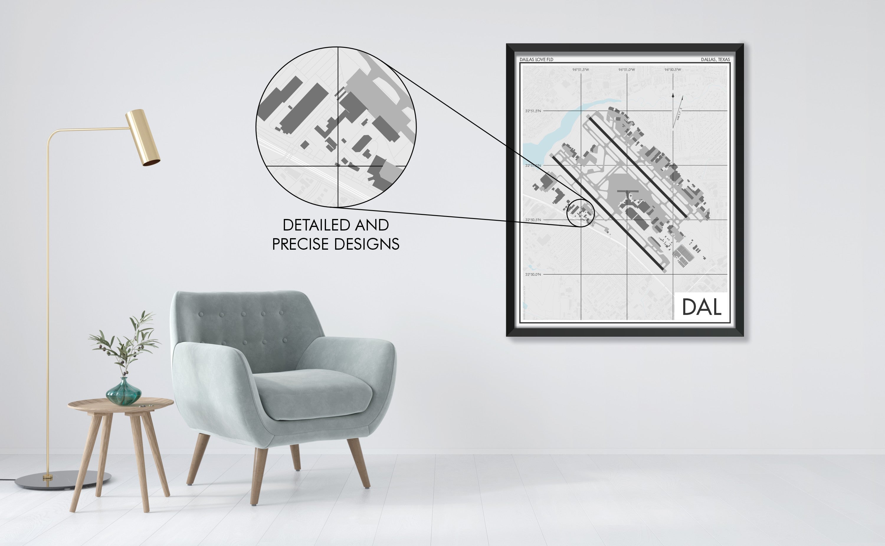 Dallas Love Field (DAL) Art Print