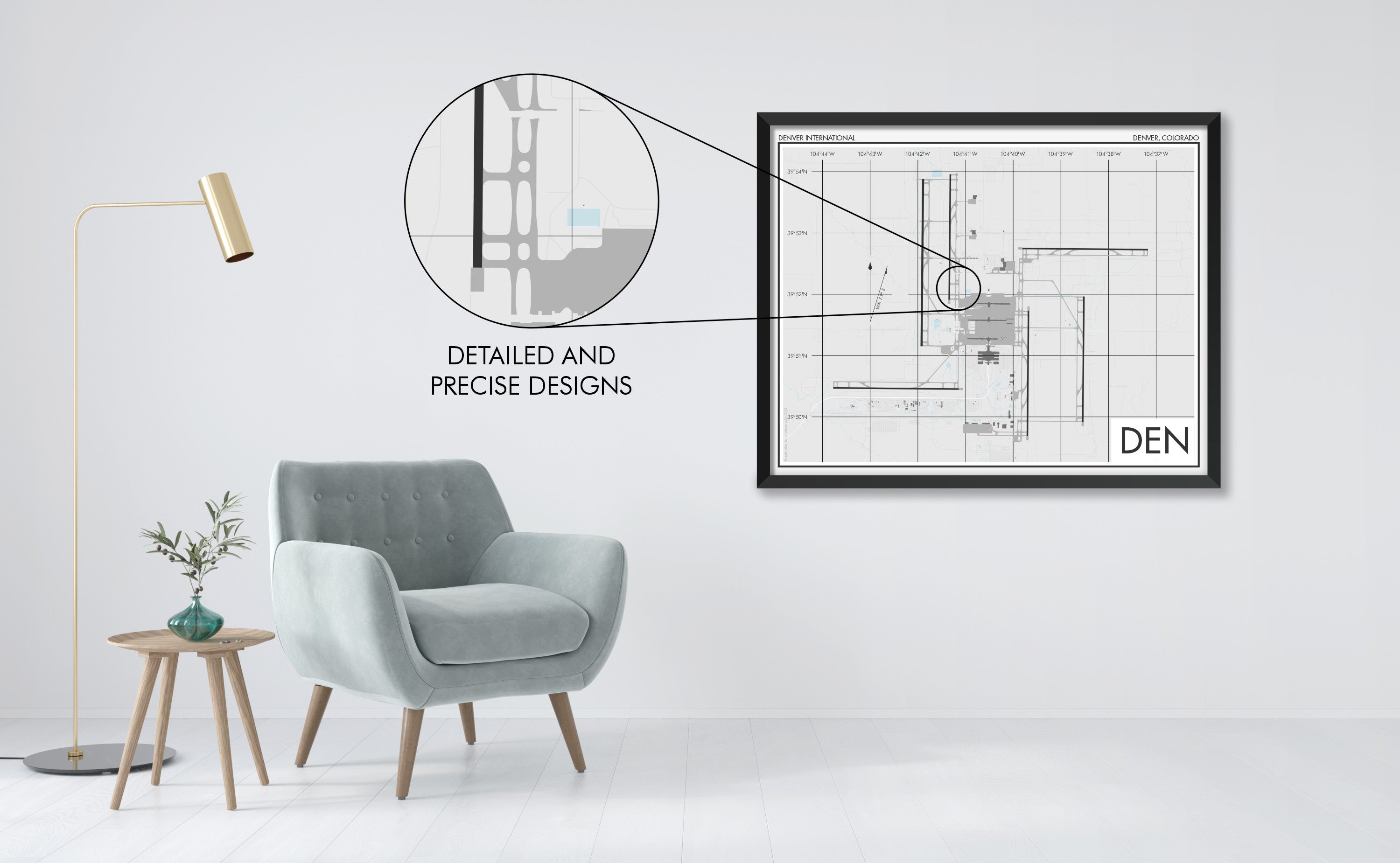 Denver International Airport (DEN) Art Print