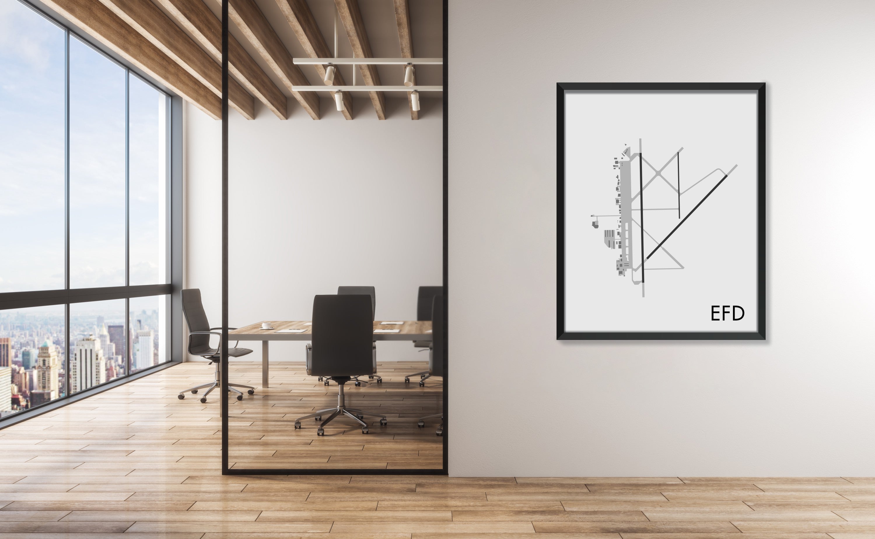 Ellington Airport (EFD) Art Print
