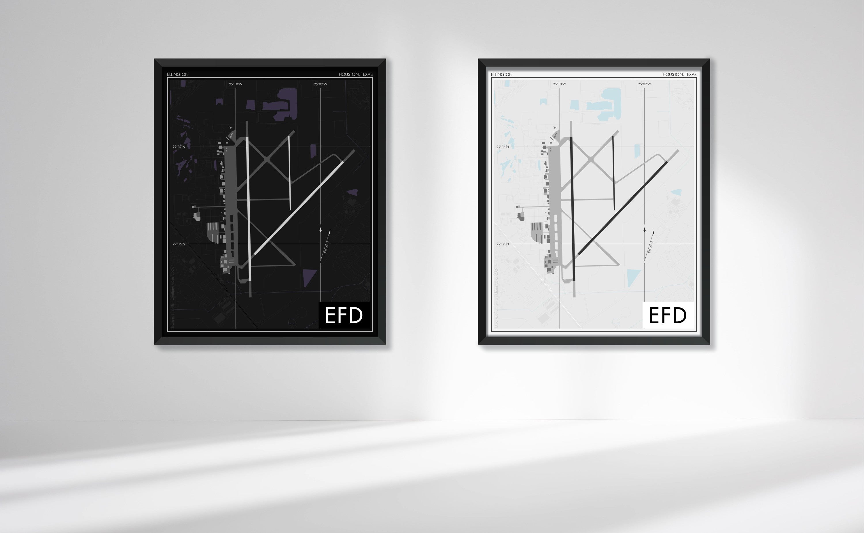 Ellington Airport (EFD) Art Print