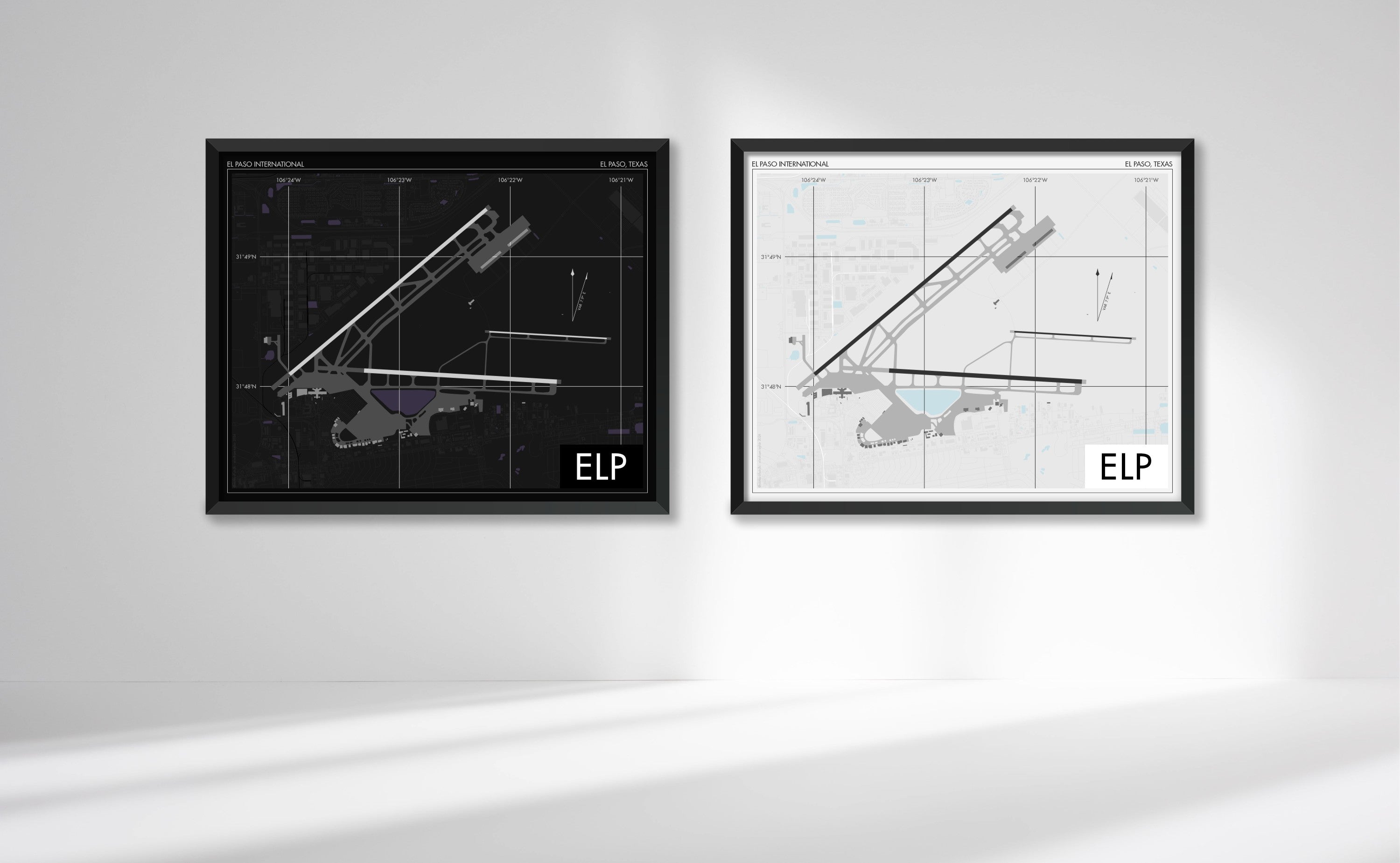 El Paso International Airport (ELP) Art Print