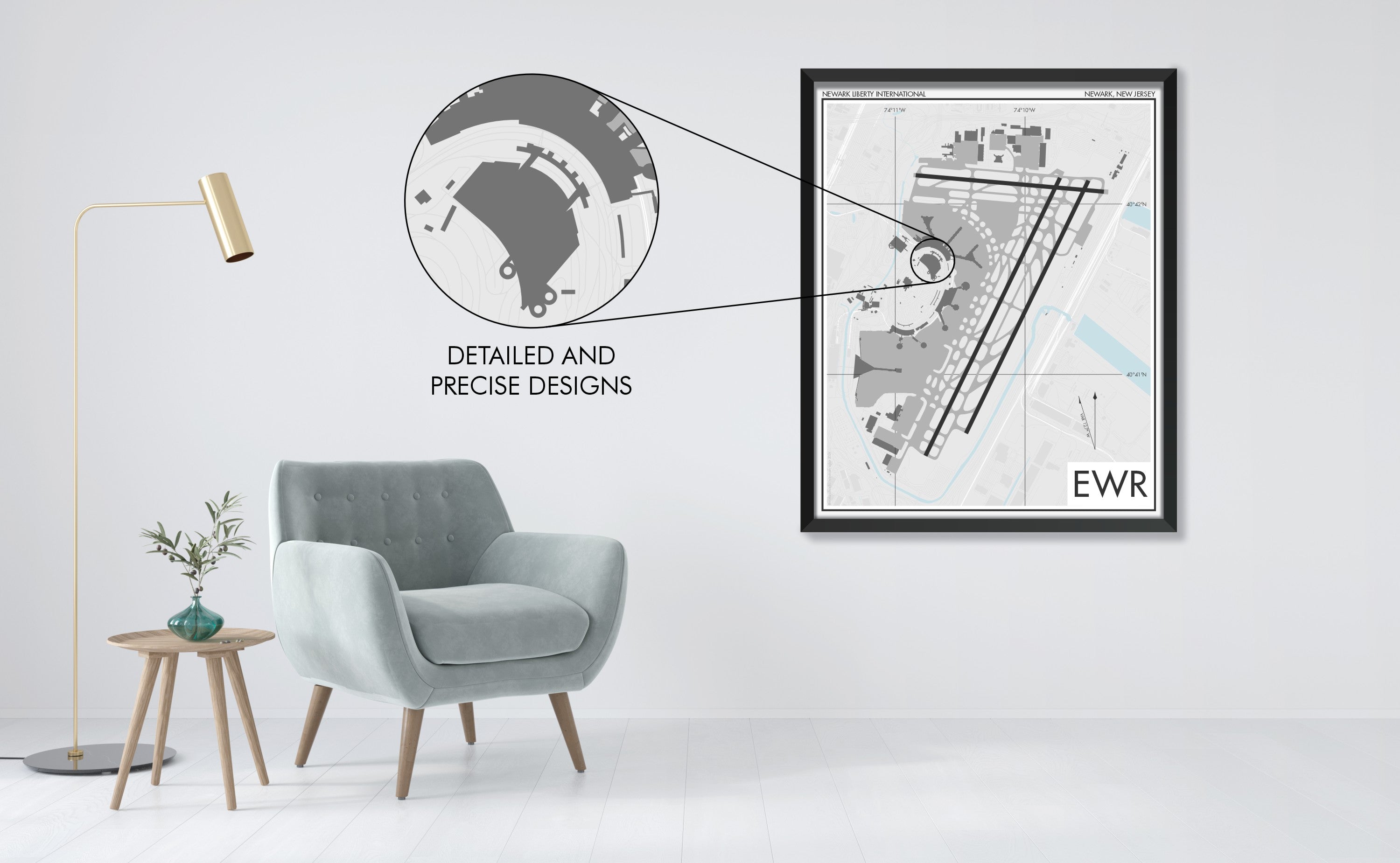 Newark Liberty International Airport (EWR) Art Print