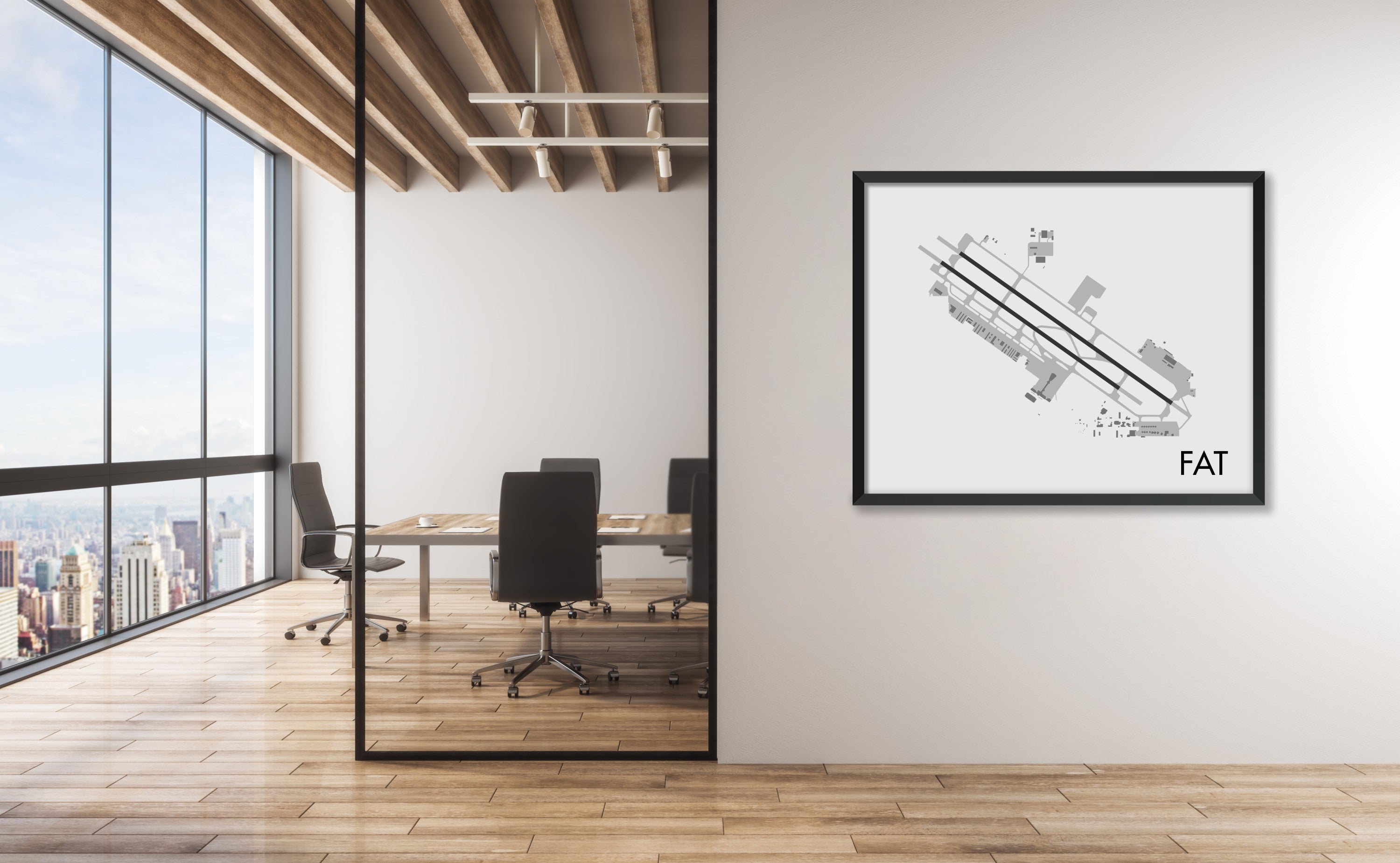 Fresno Yosemite International Airport (FAT) Art Print