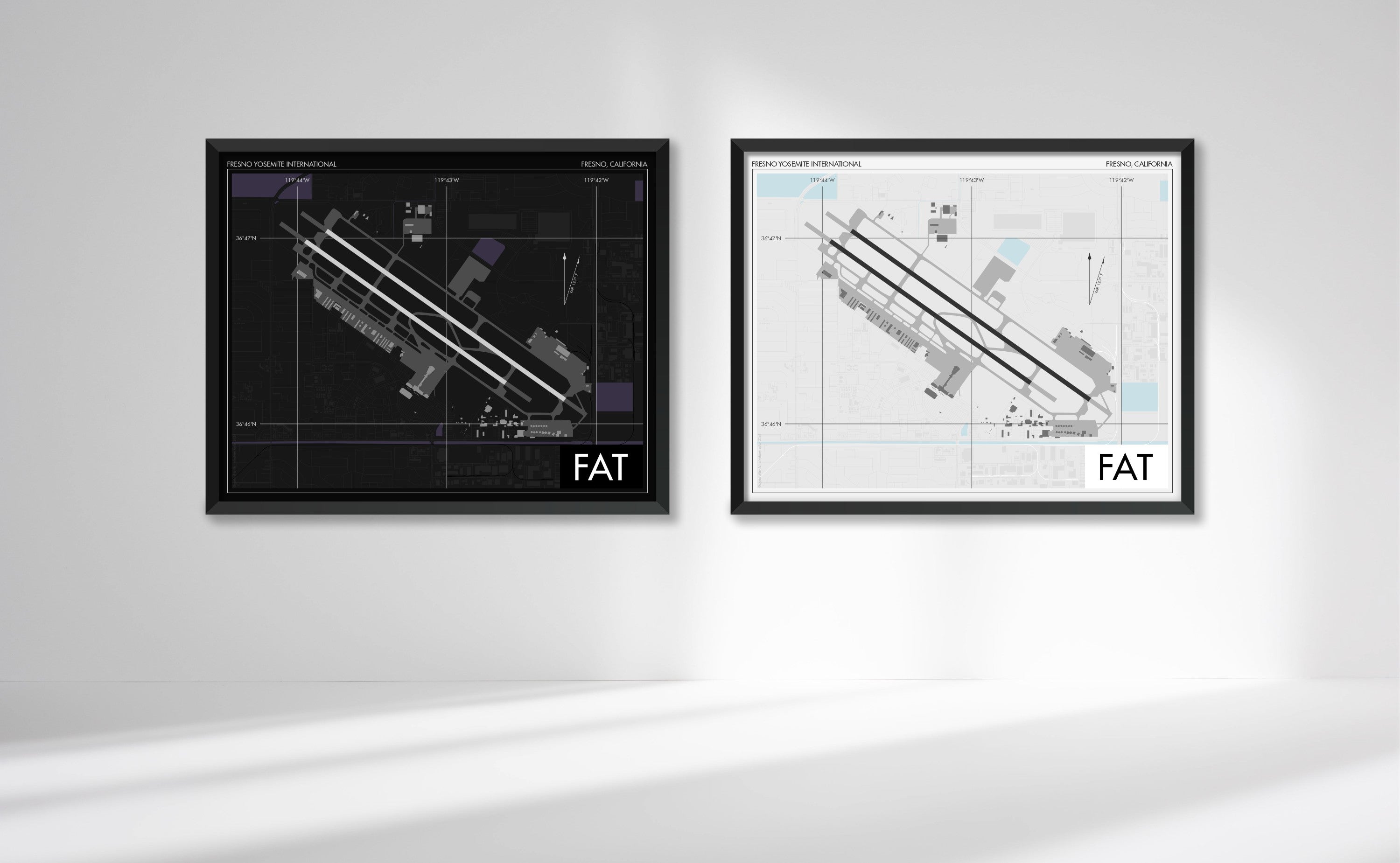 Fresno Yosemite International Airport (FAT) Art Print