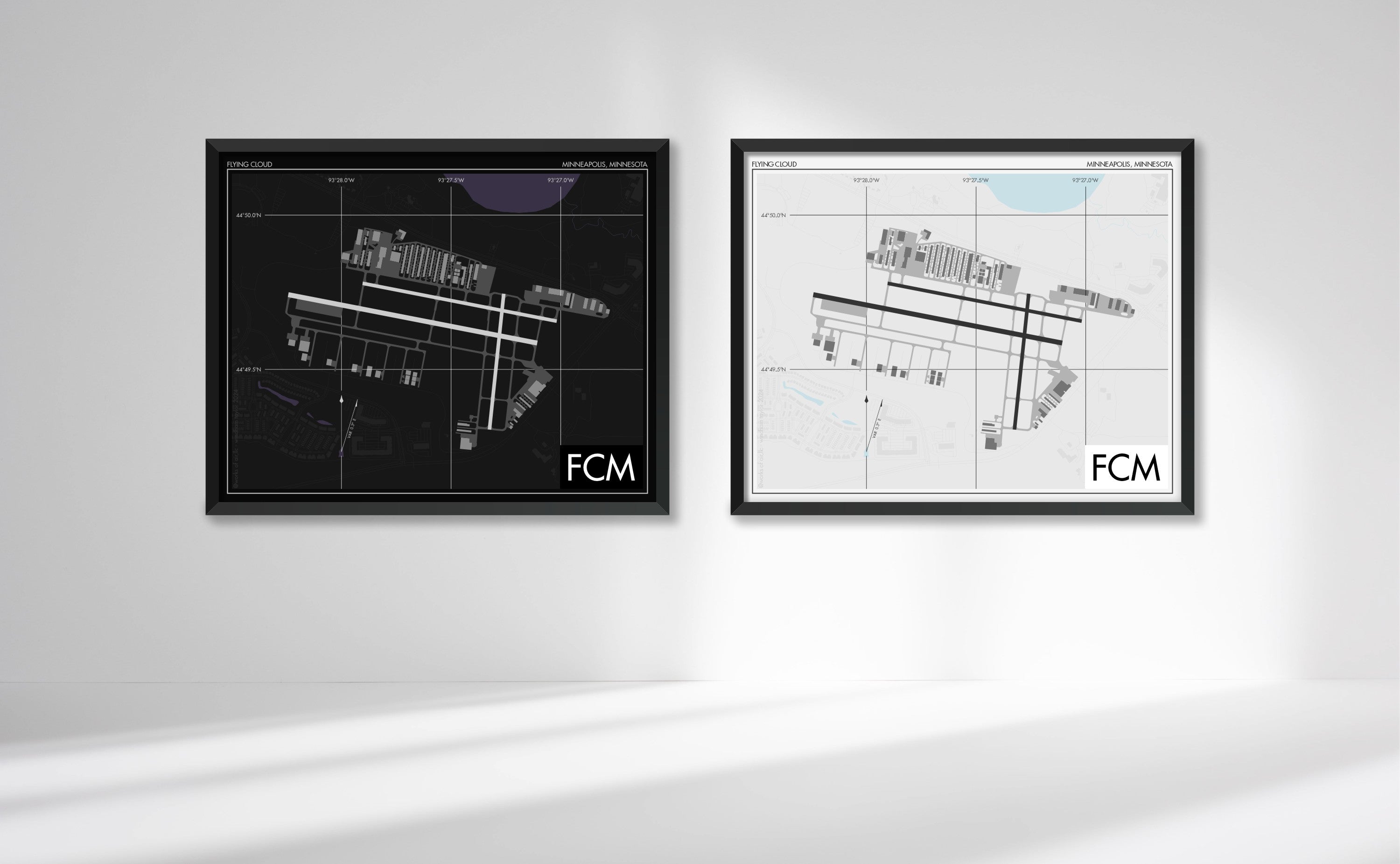 Flying Cloud Airport (FCM) Art Print