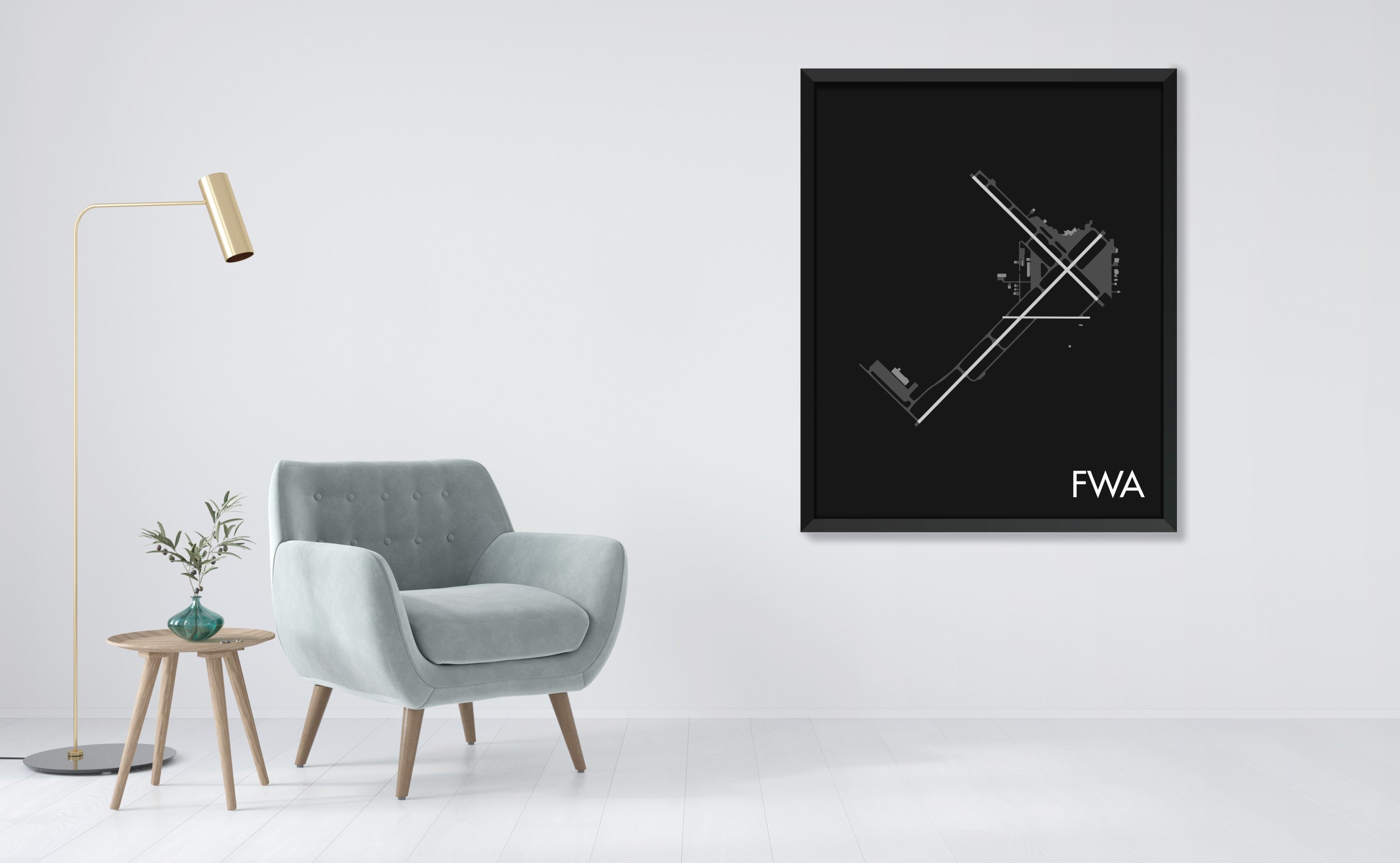 Fort Wayne International Airport (FWA) Art Print