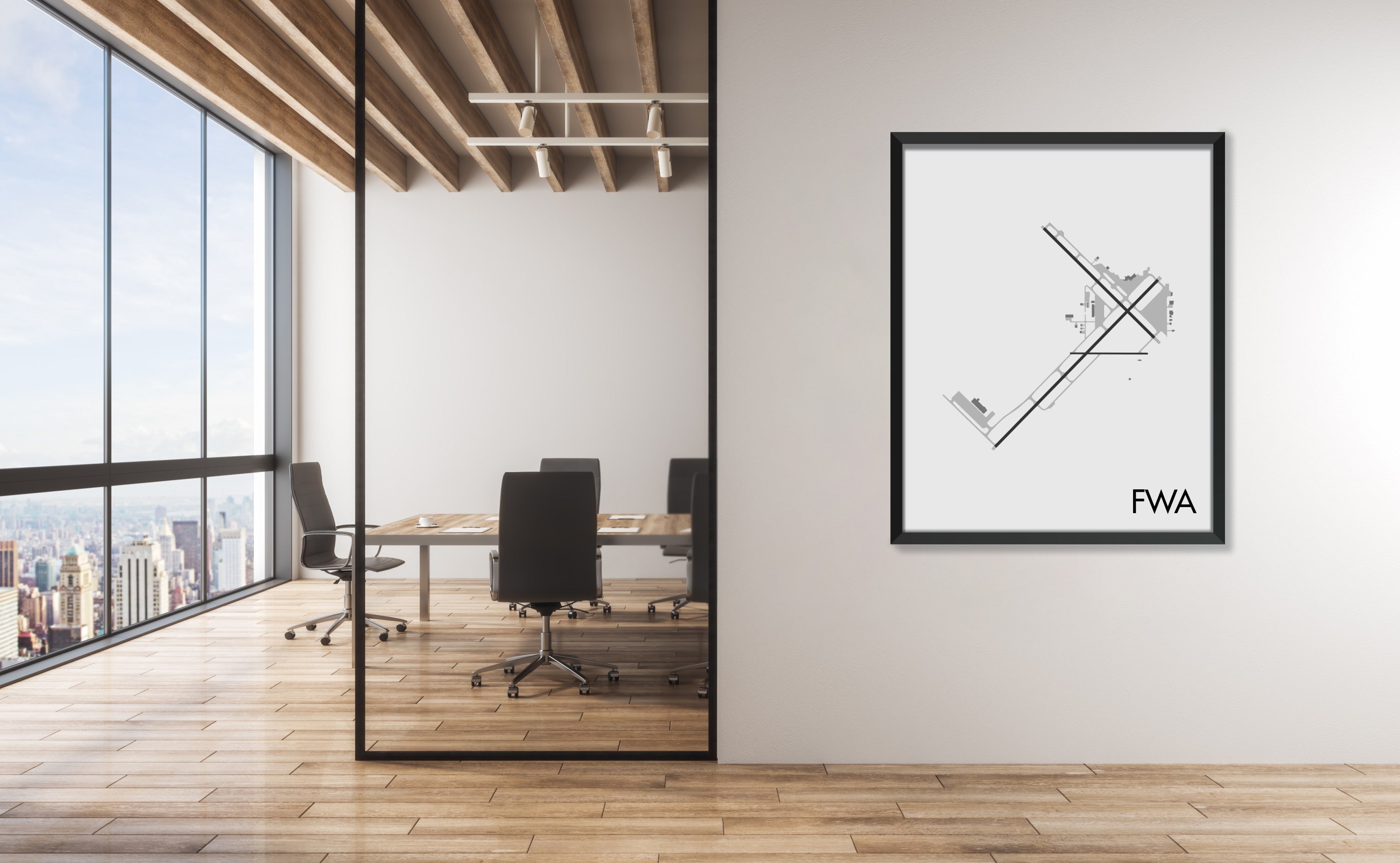 Fort Wayne International Airport (FWA) Art Print