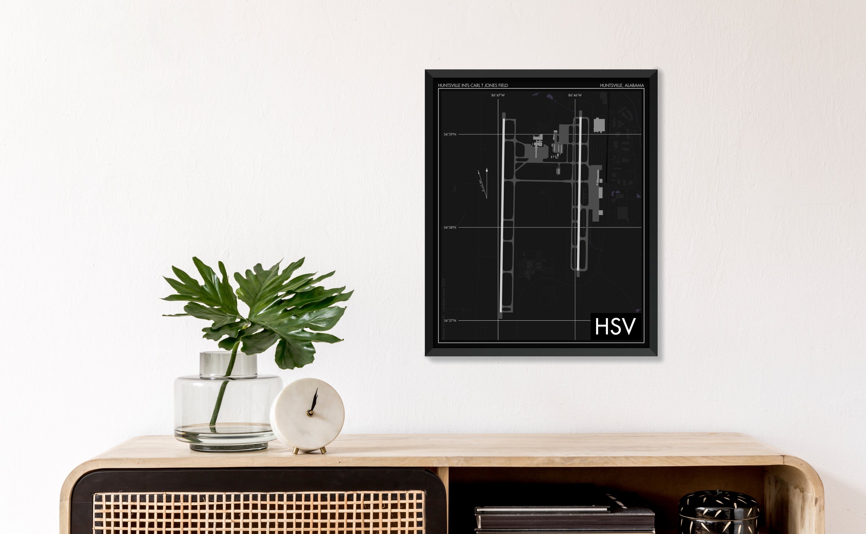 Huntsville International Airport-Carl T. Jones Field (HSV) Art Print