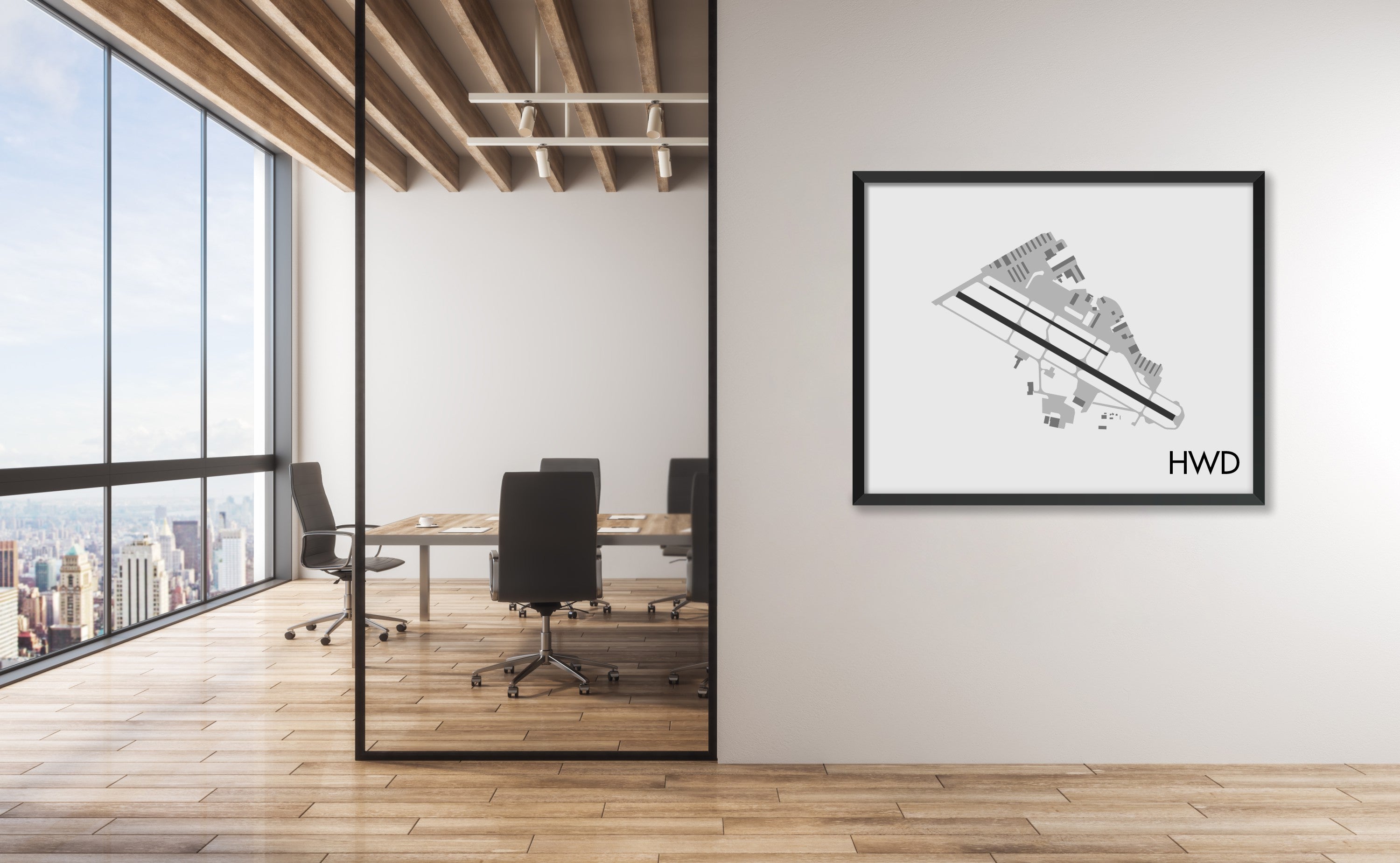Hayward Executive Airport (HWD) Art Print