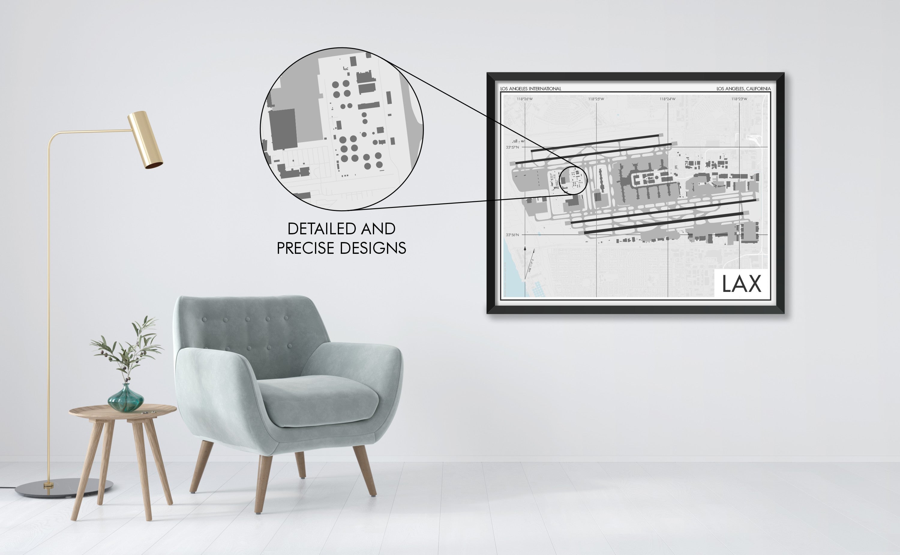 Los Angeles International Airport Art Print, LAX