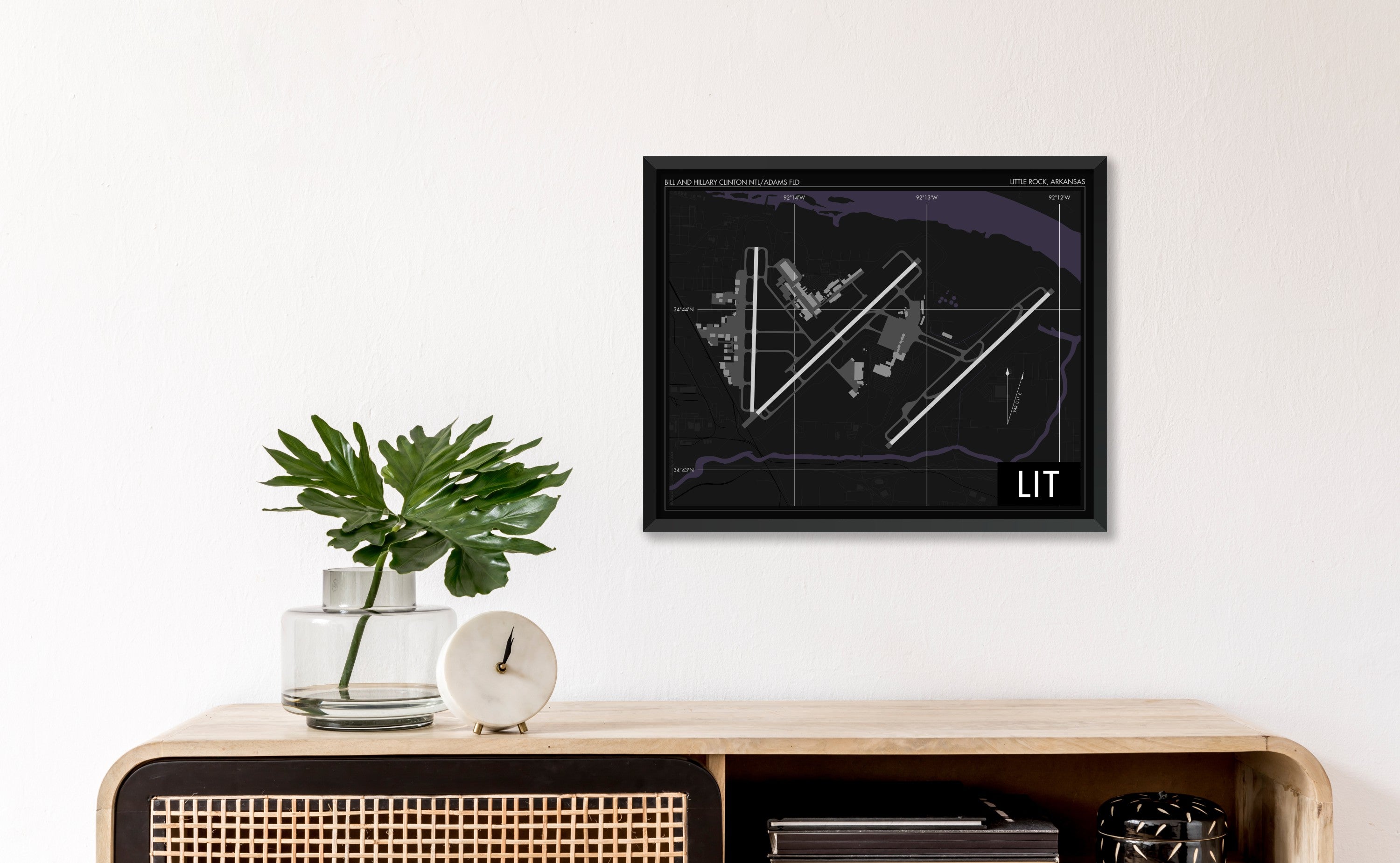 Clinton National Airport (LIT) Art Print