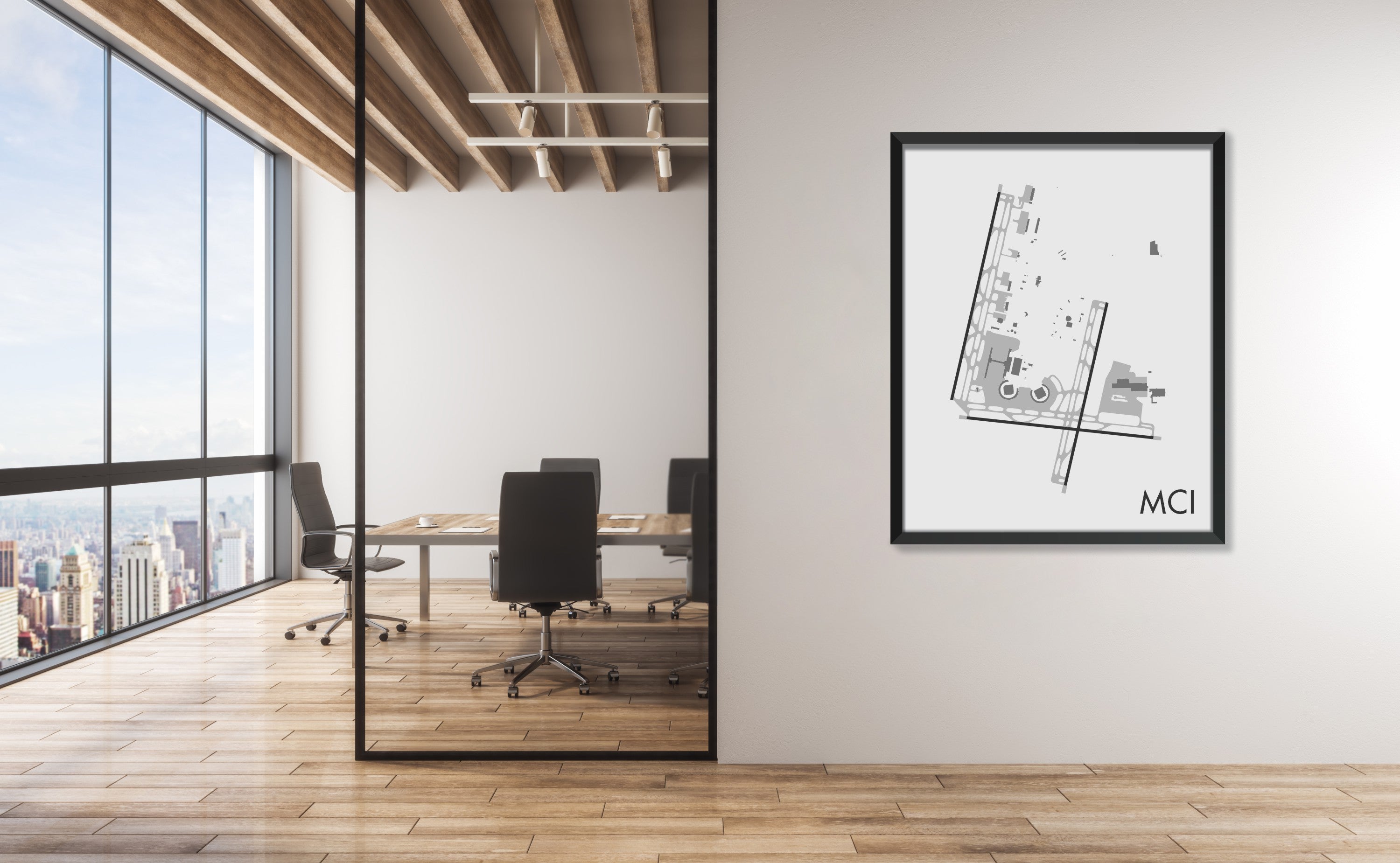 Kansas City International Airport (MCI) Art Print