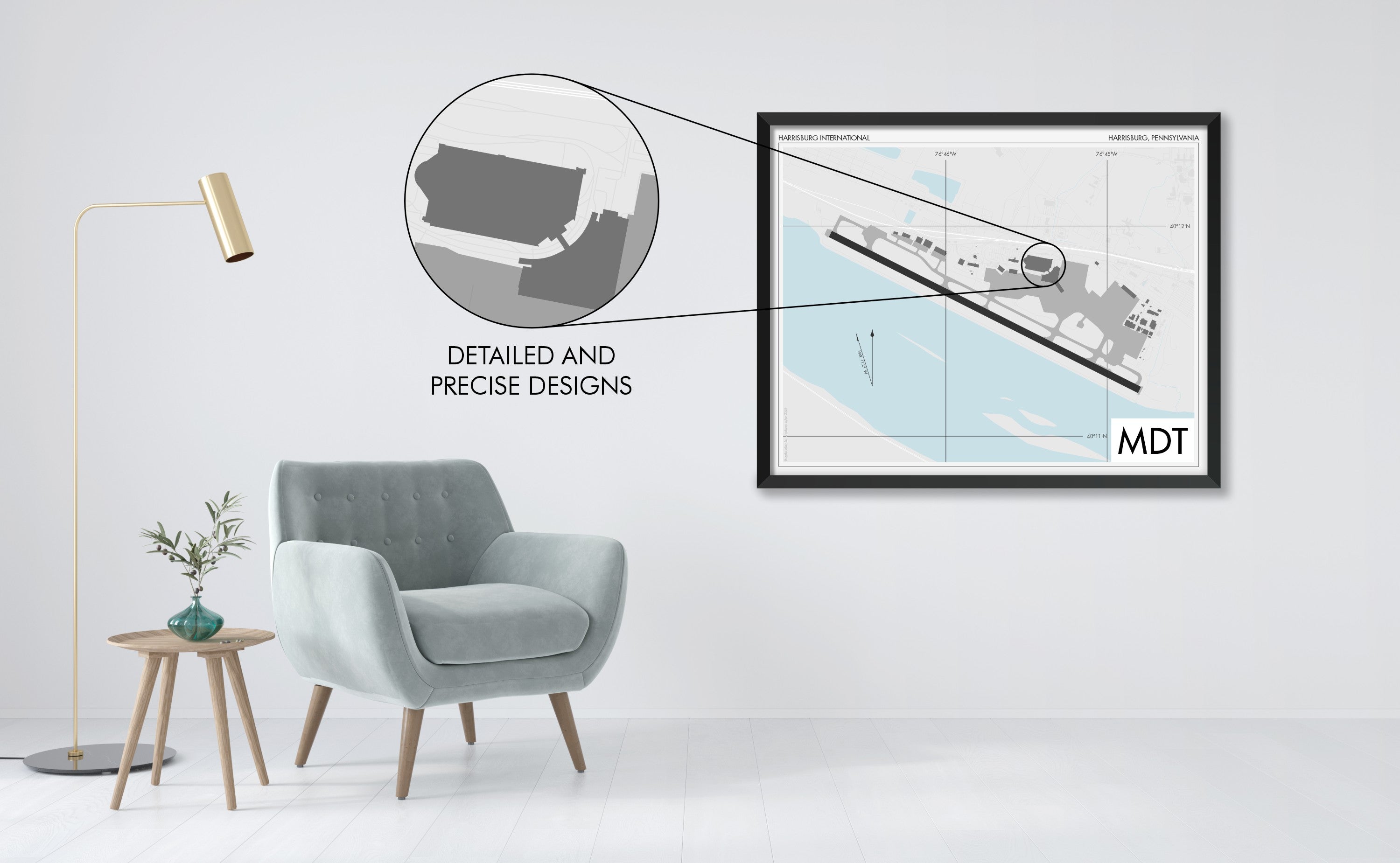 Harrisburg International Airport (MDT) Art Print