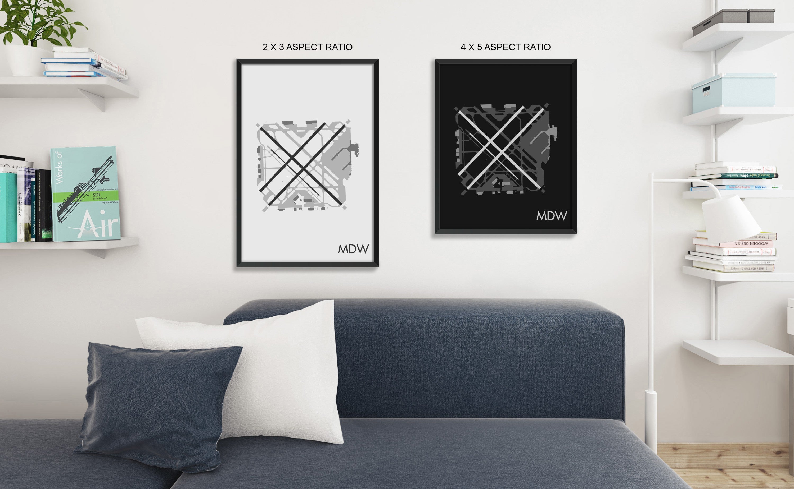 Chicago Midway International Airport (MDW) Art Print