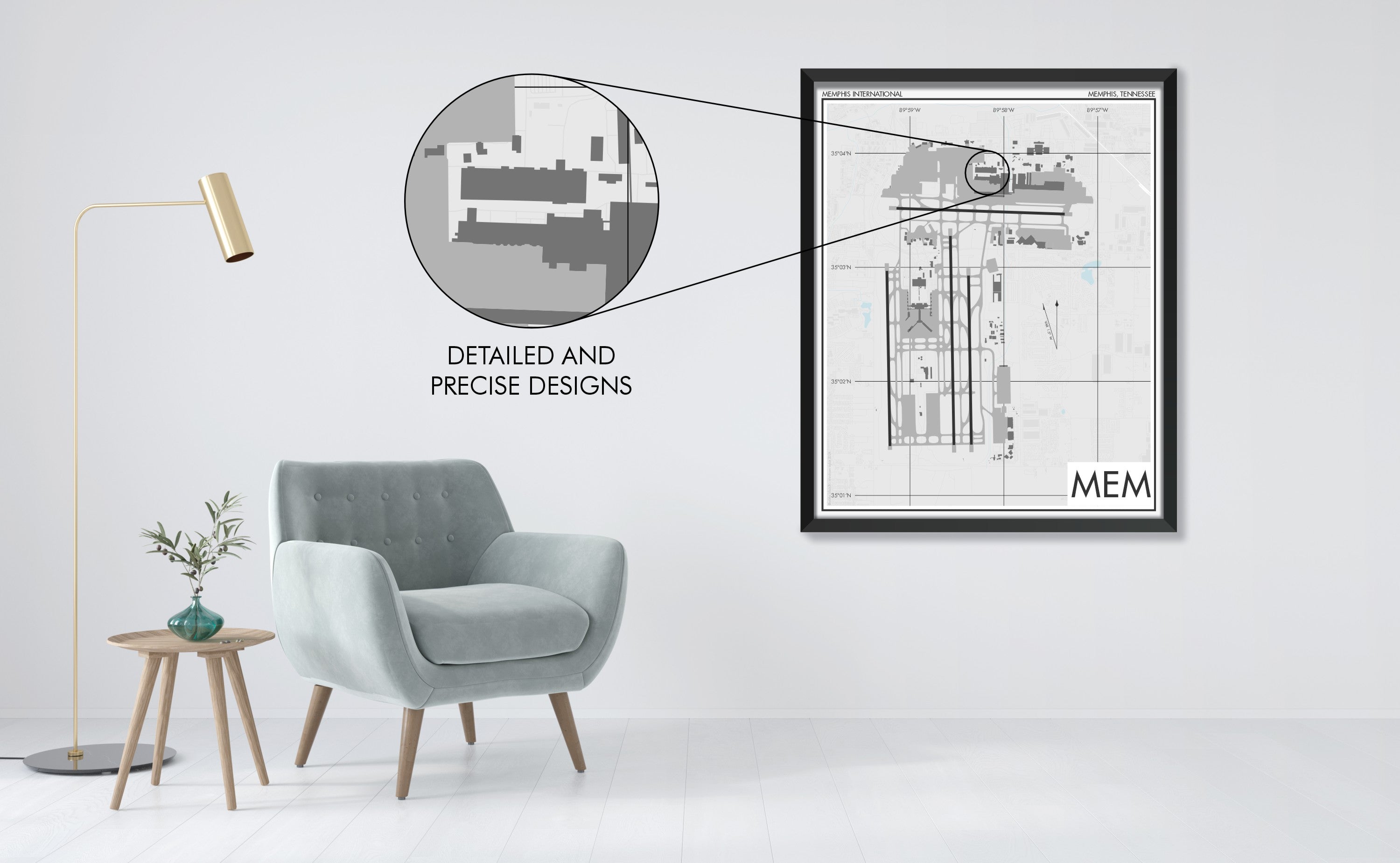Memphis International Airport (MEM) Art Print