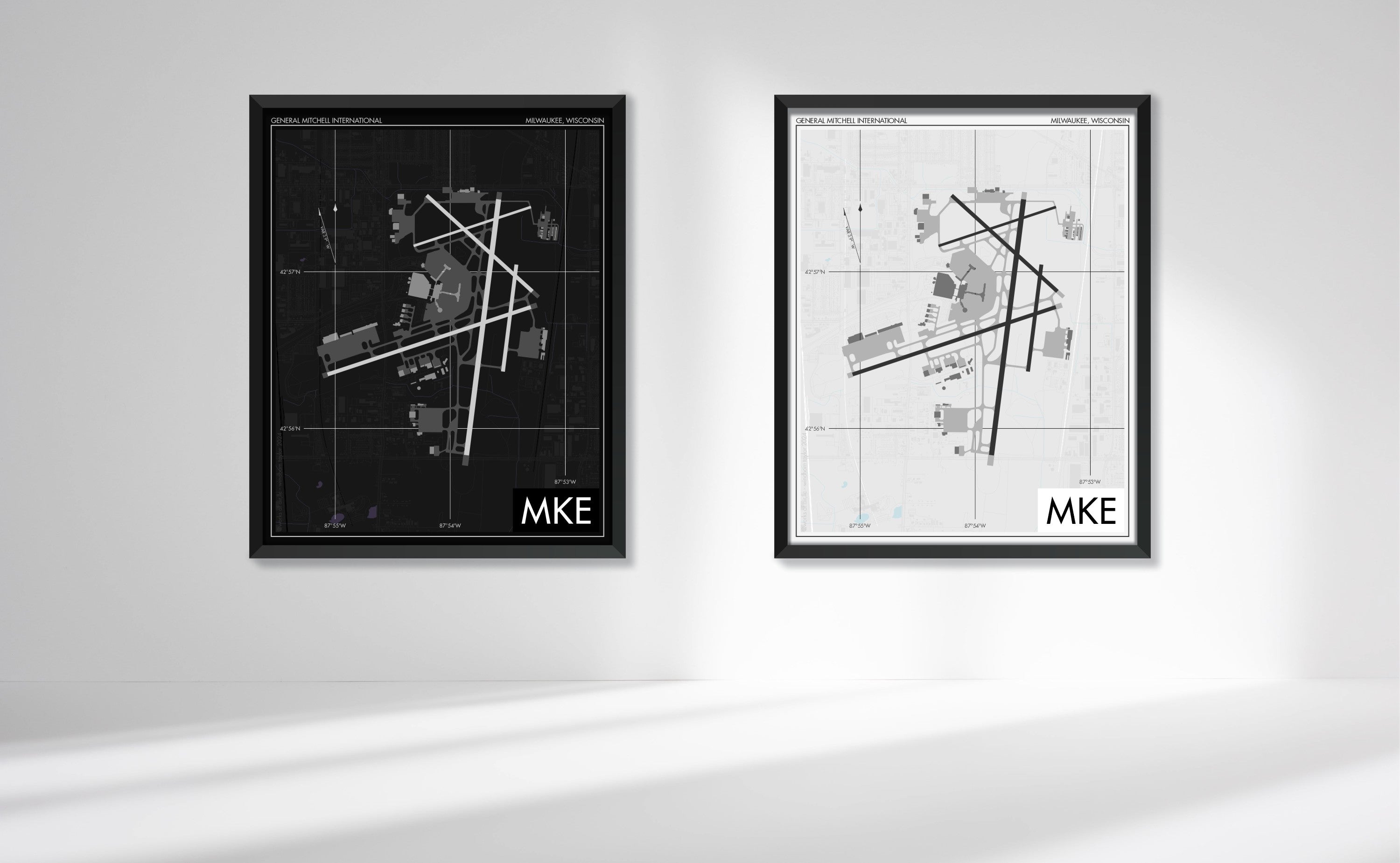 Milwaukee Mitchell International Airport (MKE) Art Print