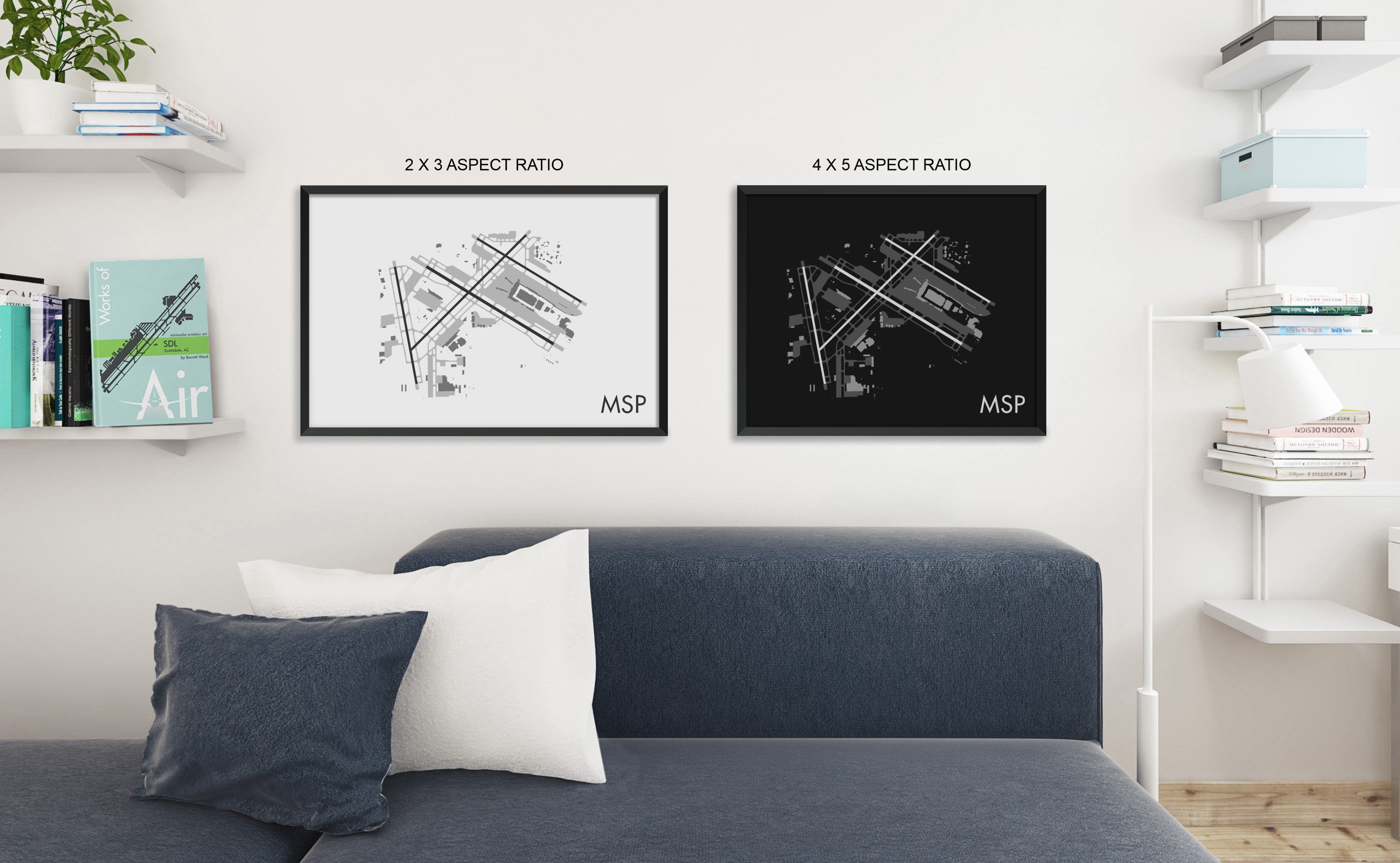 Minneapolis–Saint Paul International Airport (MSP) Art Print