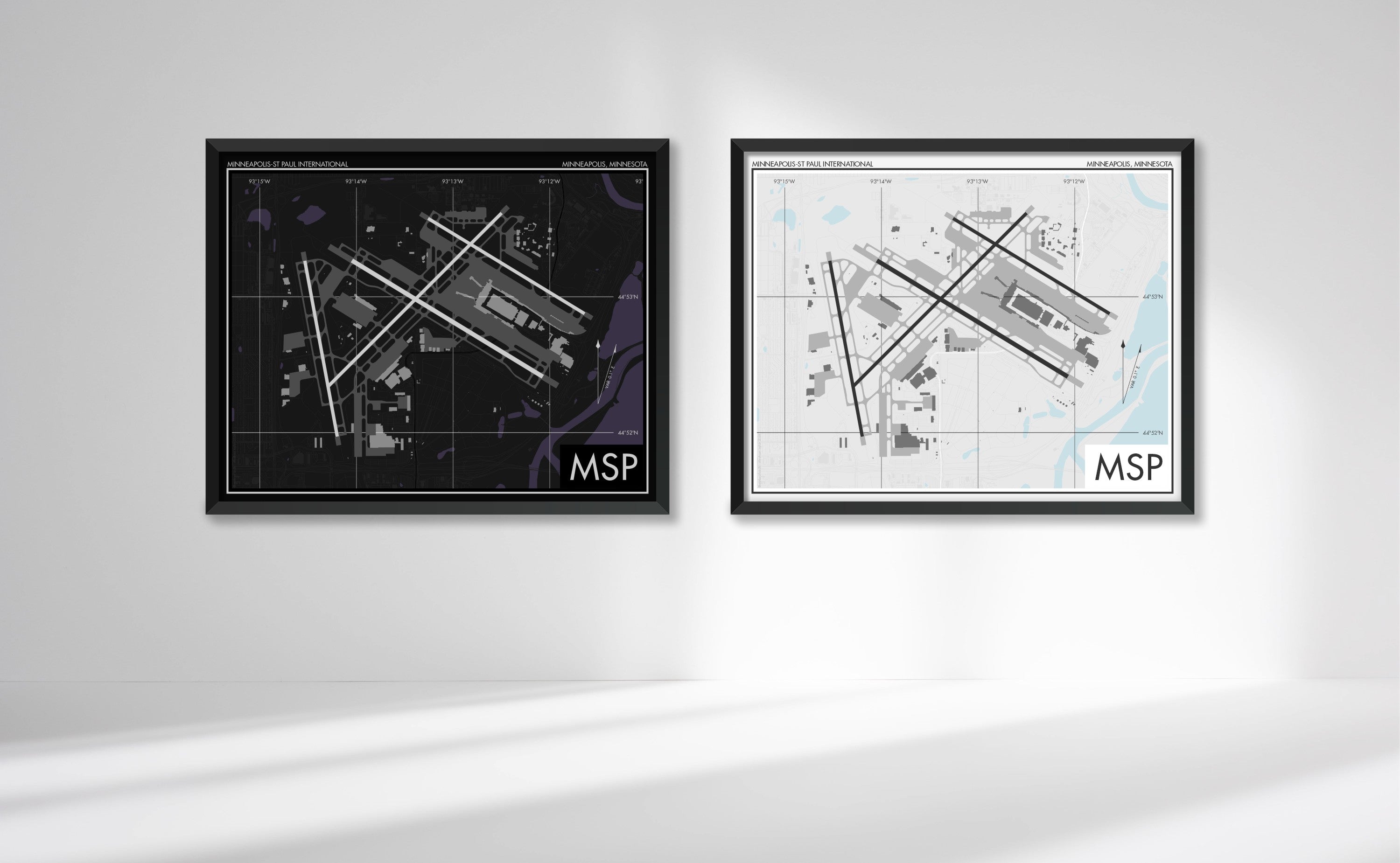 Minneapolis–Saint Paul International Airport (MSP) Art Print