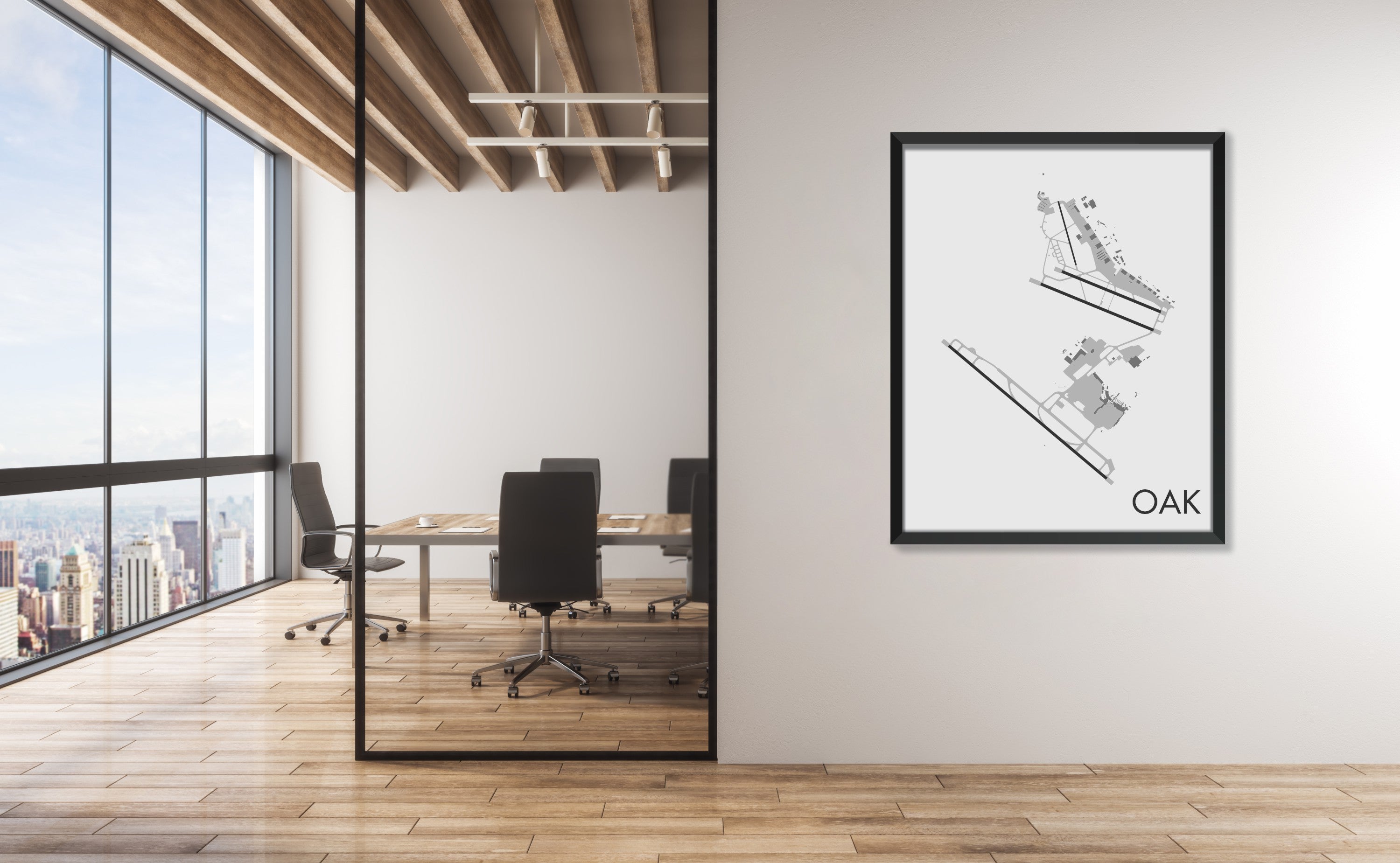 Oakland International Airport (OAK) Art Print