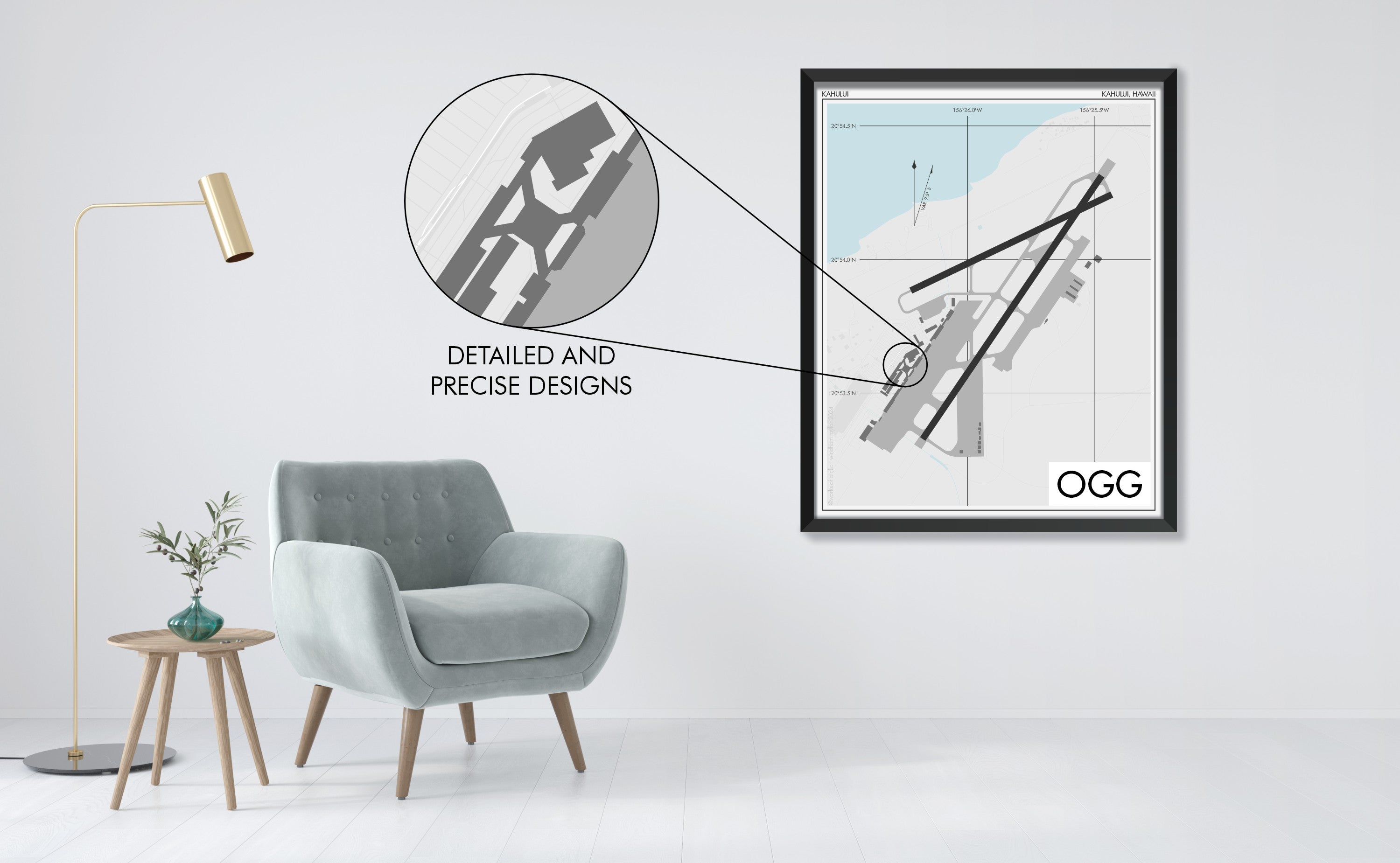 Kahului Airport (OGG) Art Print