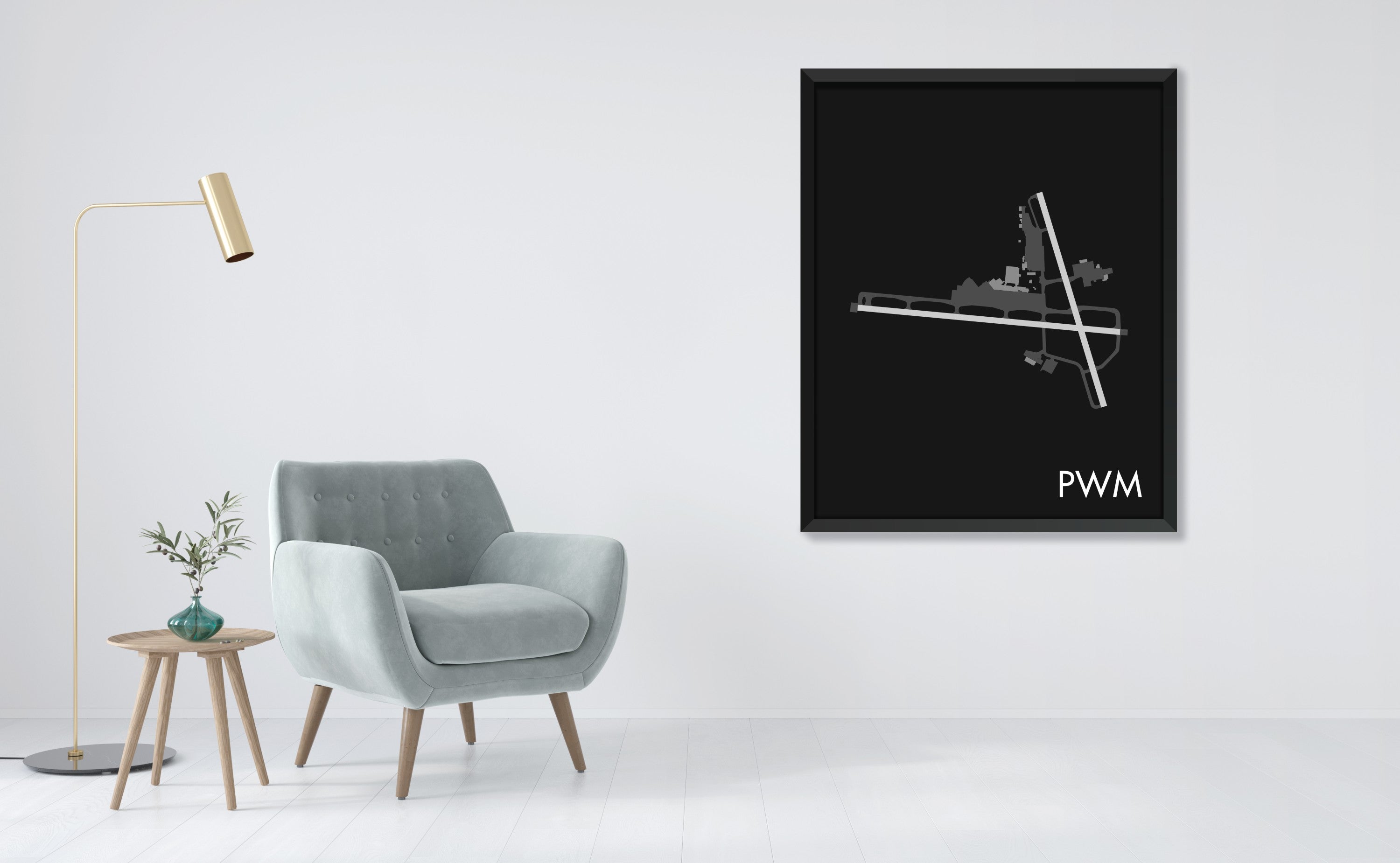 Portland International Jetport (PWM) Art Print