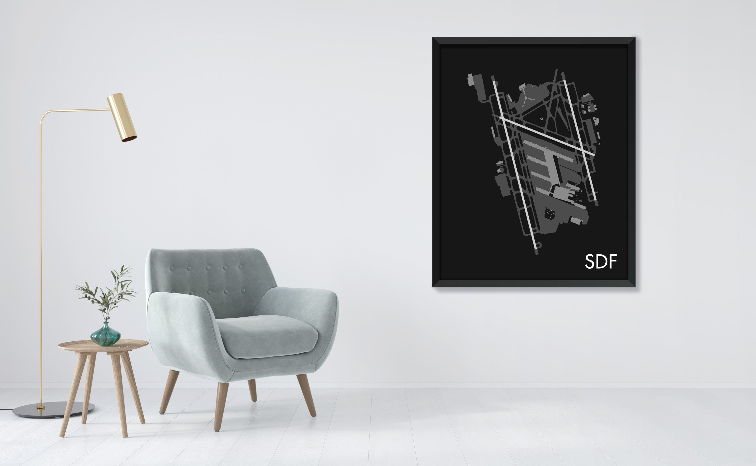 Louisville Muhammad Ali International Airport (SDF) Art Print